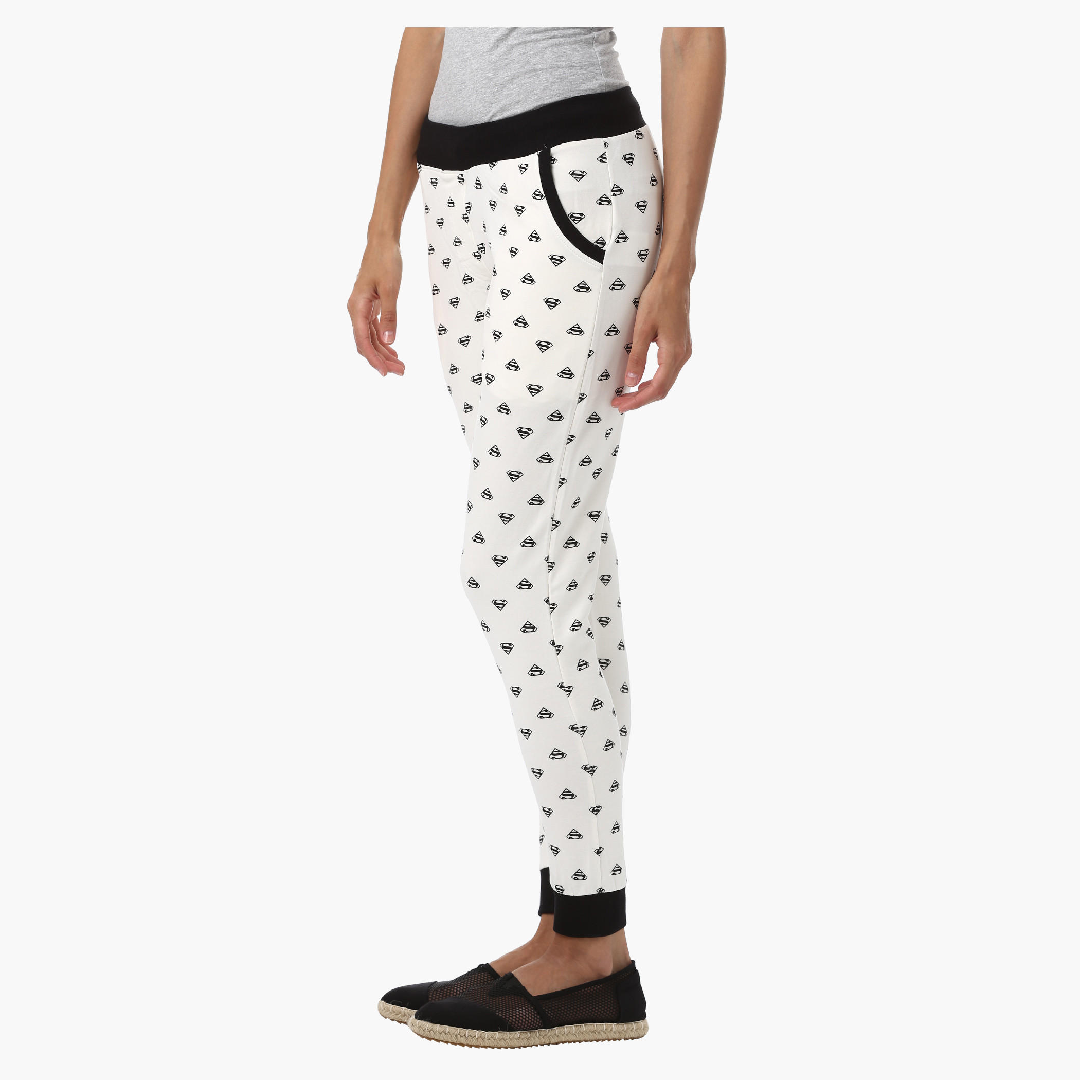 Casual Jog Pant with Superman Print All Over-women-clothing-bottoms-leggings-image-3