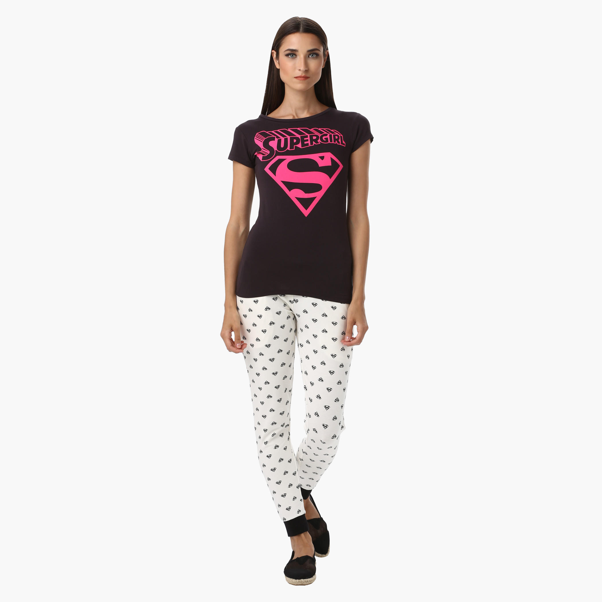 Casual Jog Pant with Superman Print All Over-women-clothing-bottoms-leggings-image-5