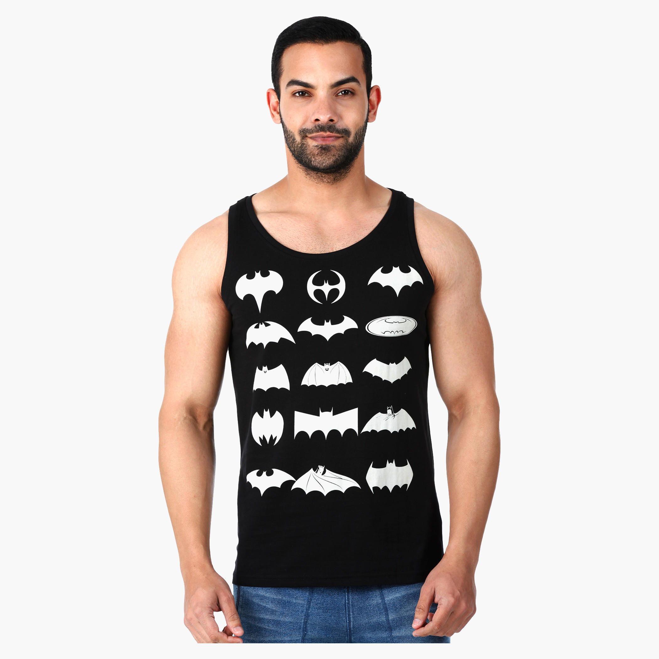Batman Print Basic Vest in Regular Fit-men-clothing-tshirtsandpolos-vests-image-1