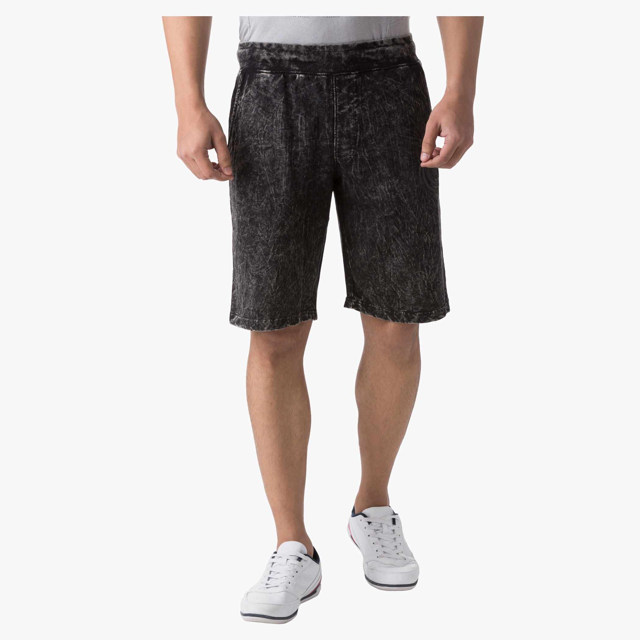 Captain America Cotton Shorts in Slim Fit-men-clothing-bottoms-shorts-image-1