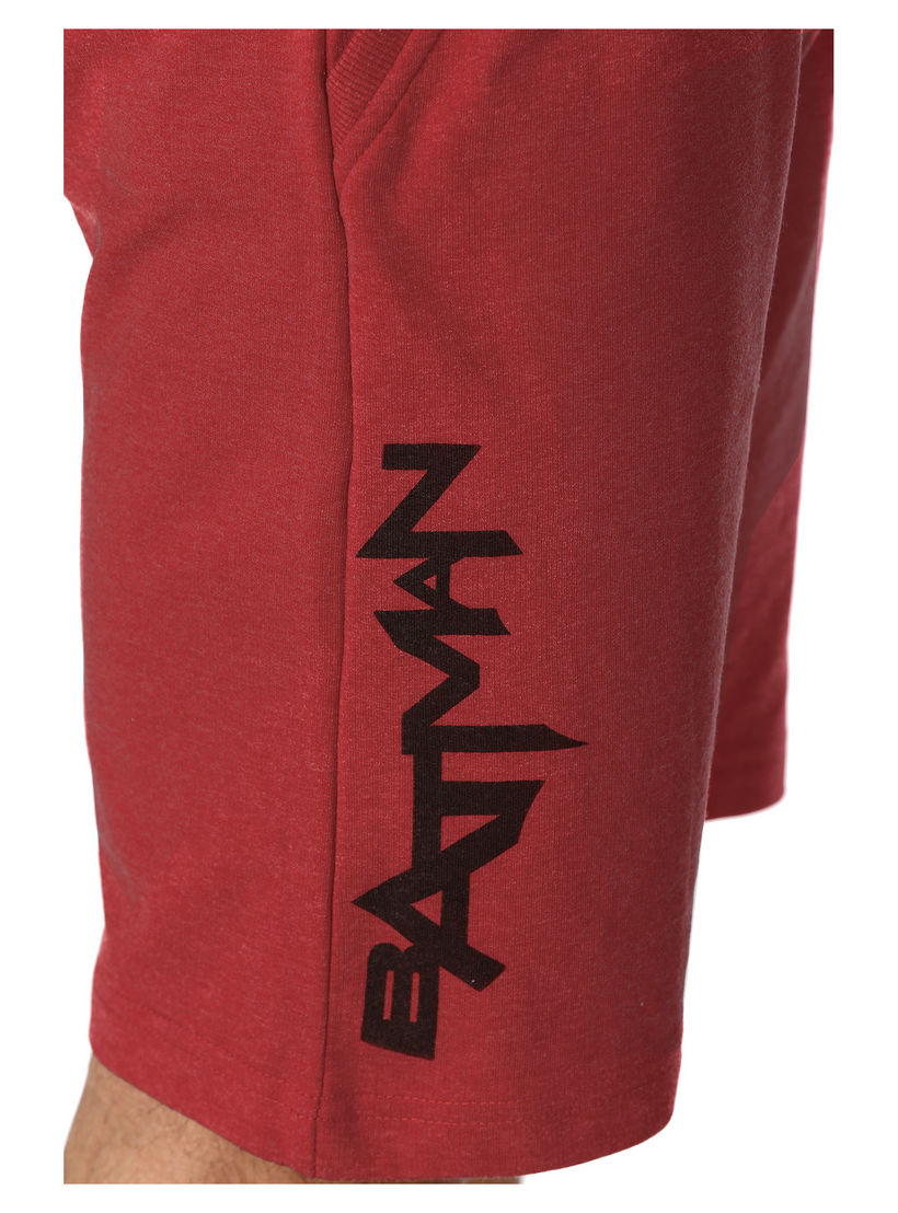 Batman Print Knit Shorts in Regular Fit-men-clothing-bottoms-shorts-image-4