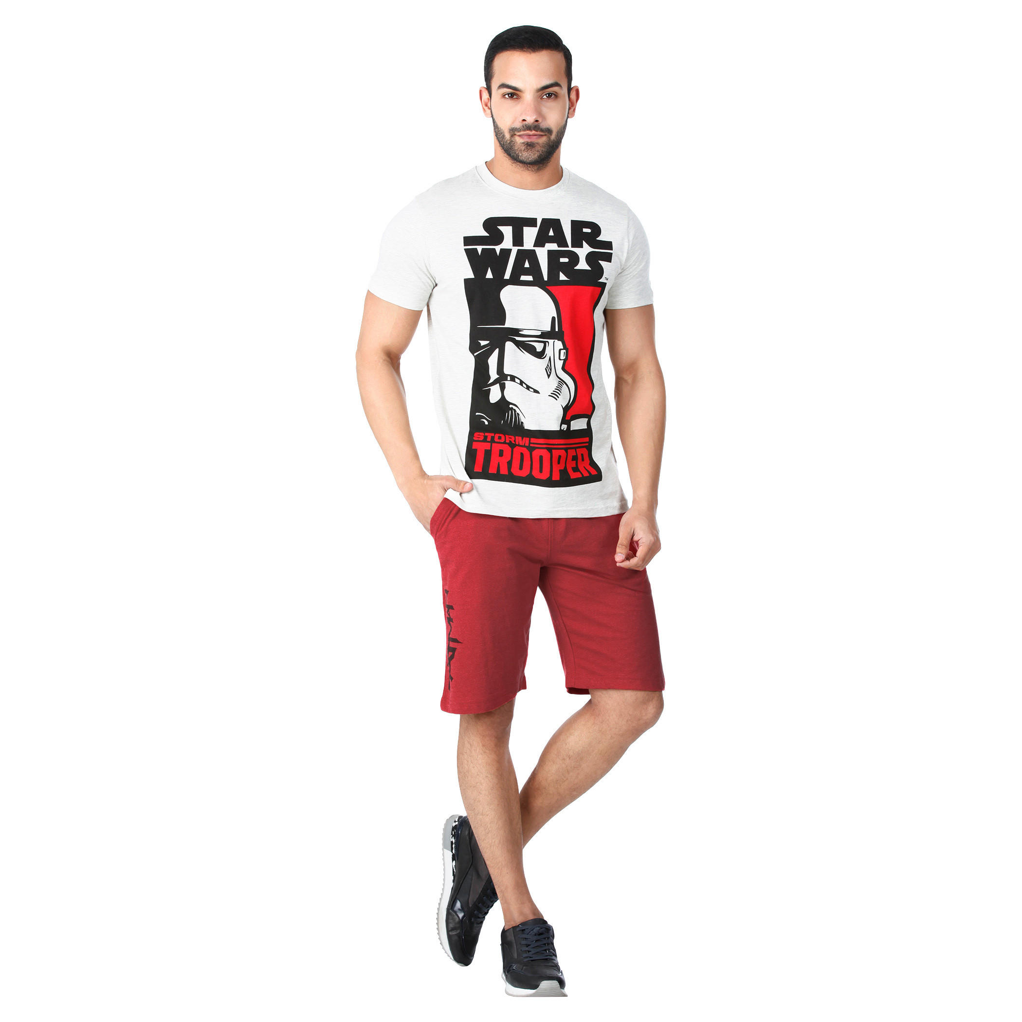 Batman Print Knit Shorts in Regular Fit-men-clothing-bottoms-shorts-image-5