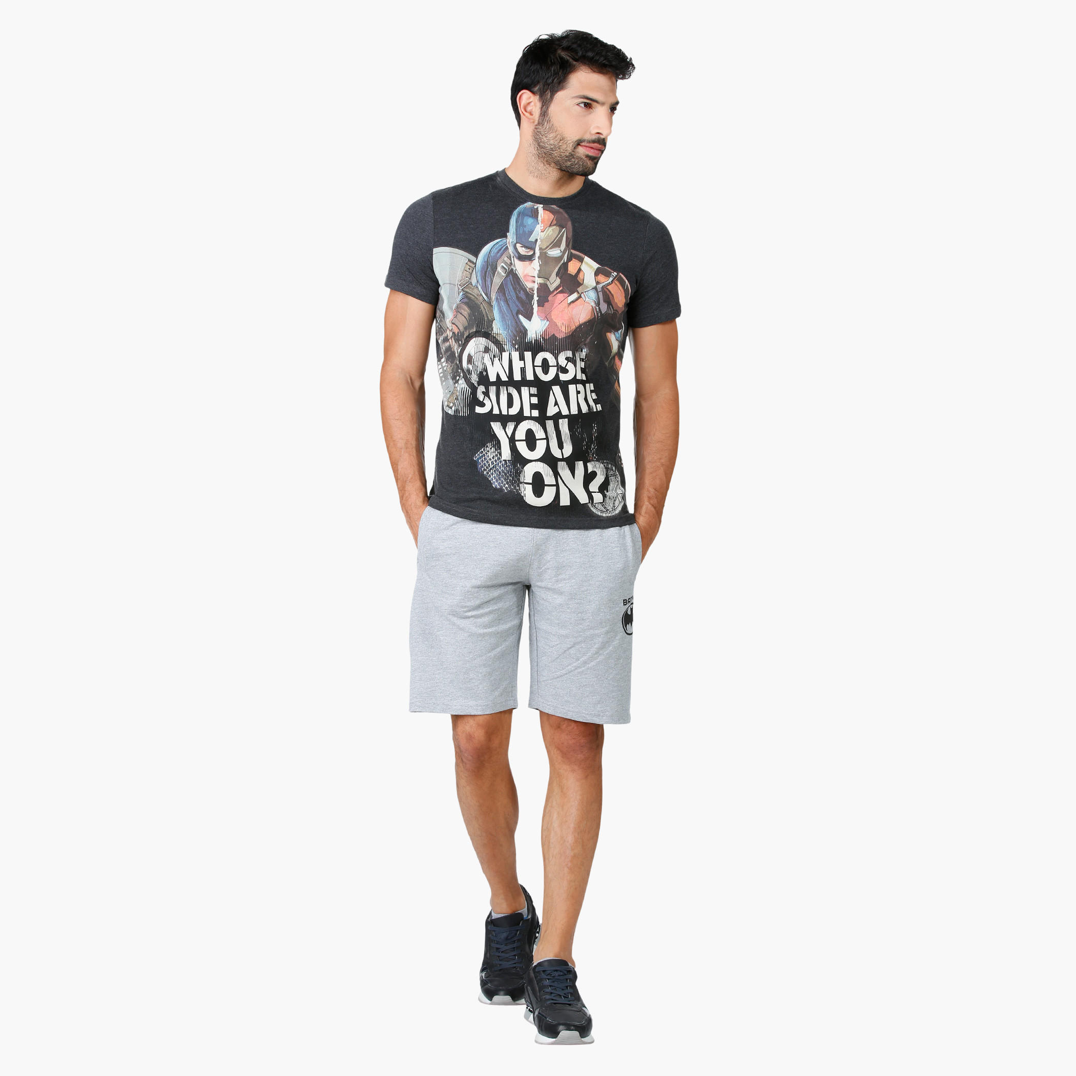 Batman Theme Shorts in Regular Fit-men-clothing-bottoms-shorts-image-5