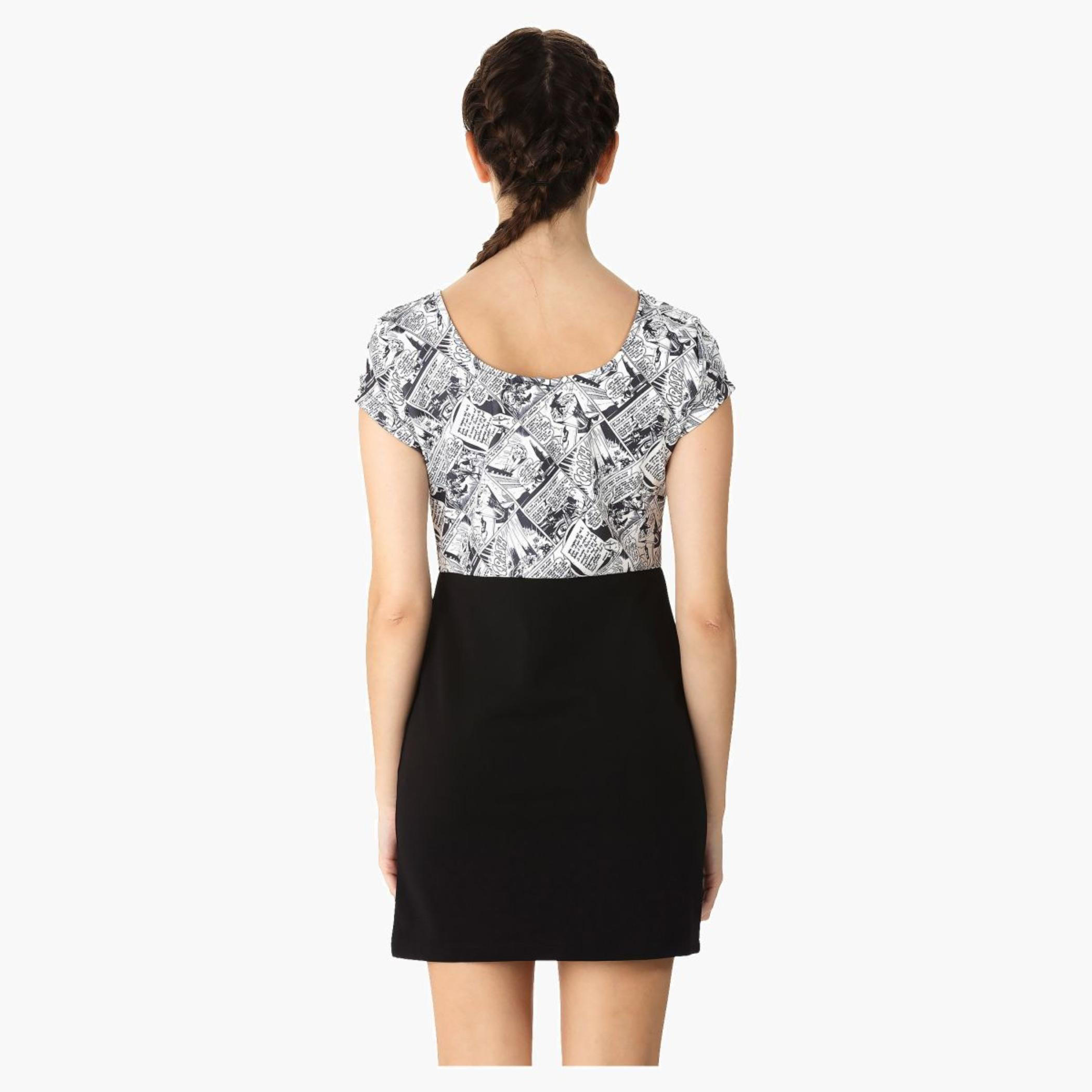 Bodycon Dress With Batman Print-women-clothing-dresses-image-2