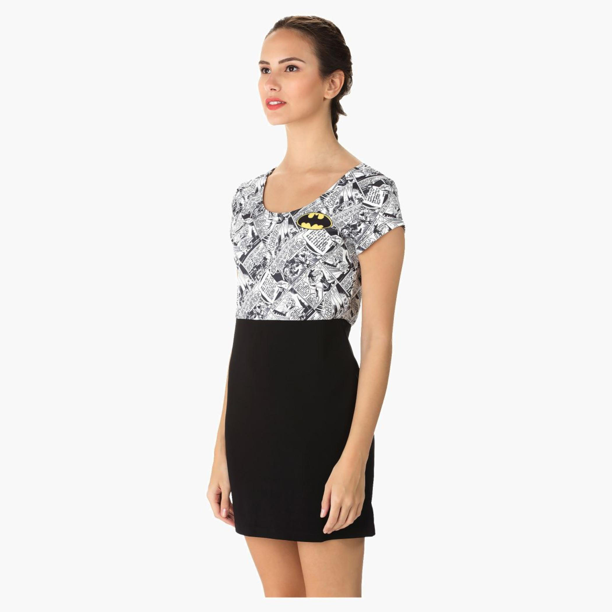 Bodycon Dress With Batman Print-women-clothing-dresses-image-3