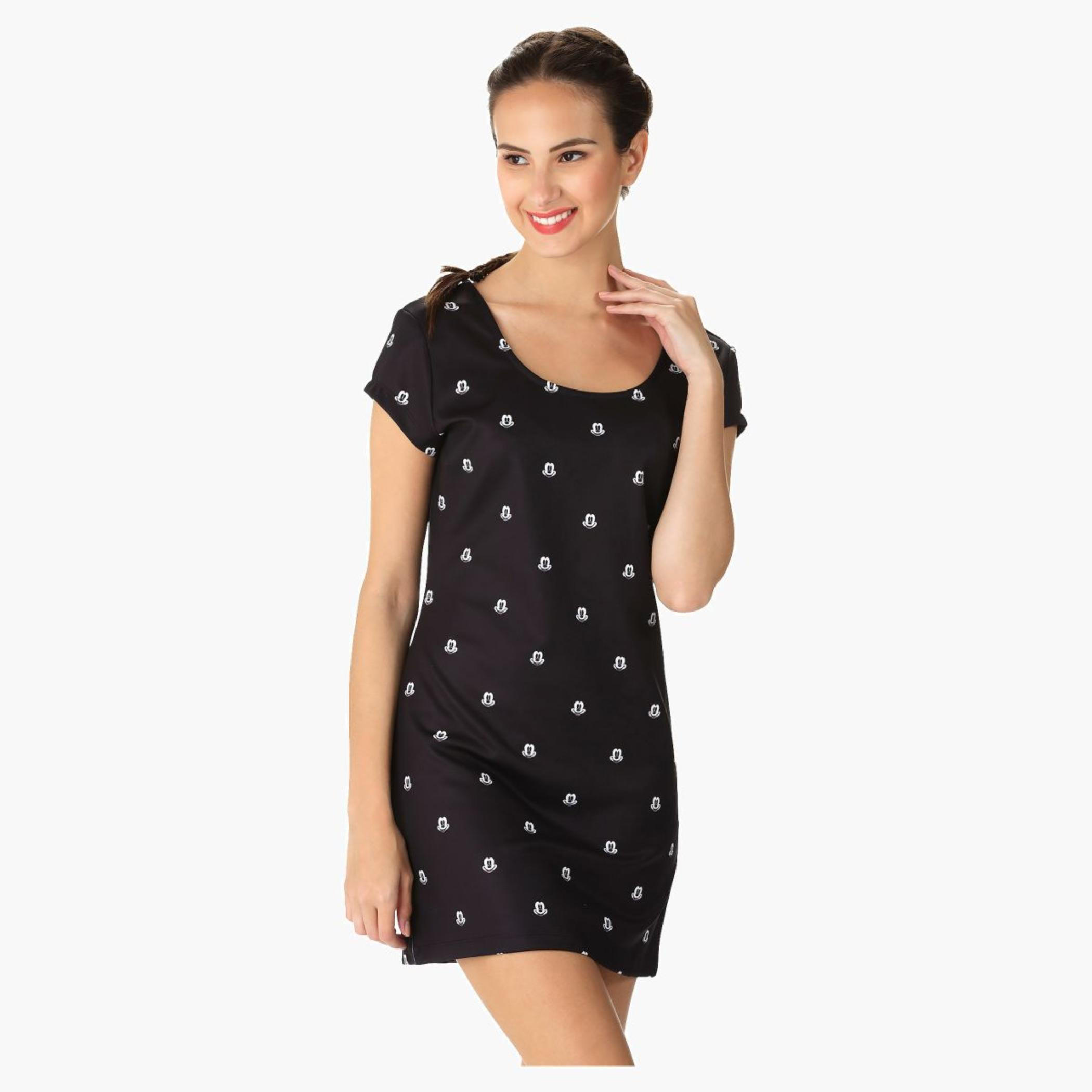 Mickey Mouse Print Dress-women-clothing-dresses-image-1