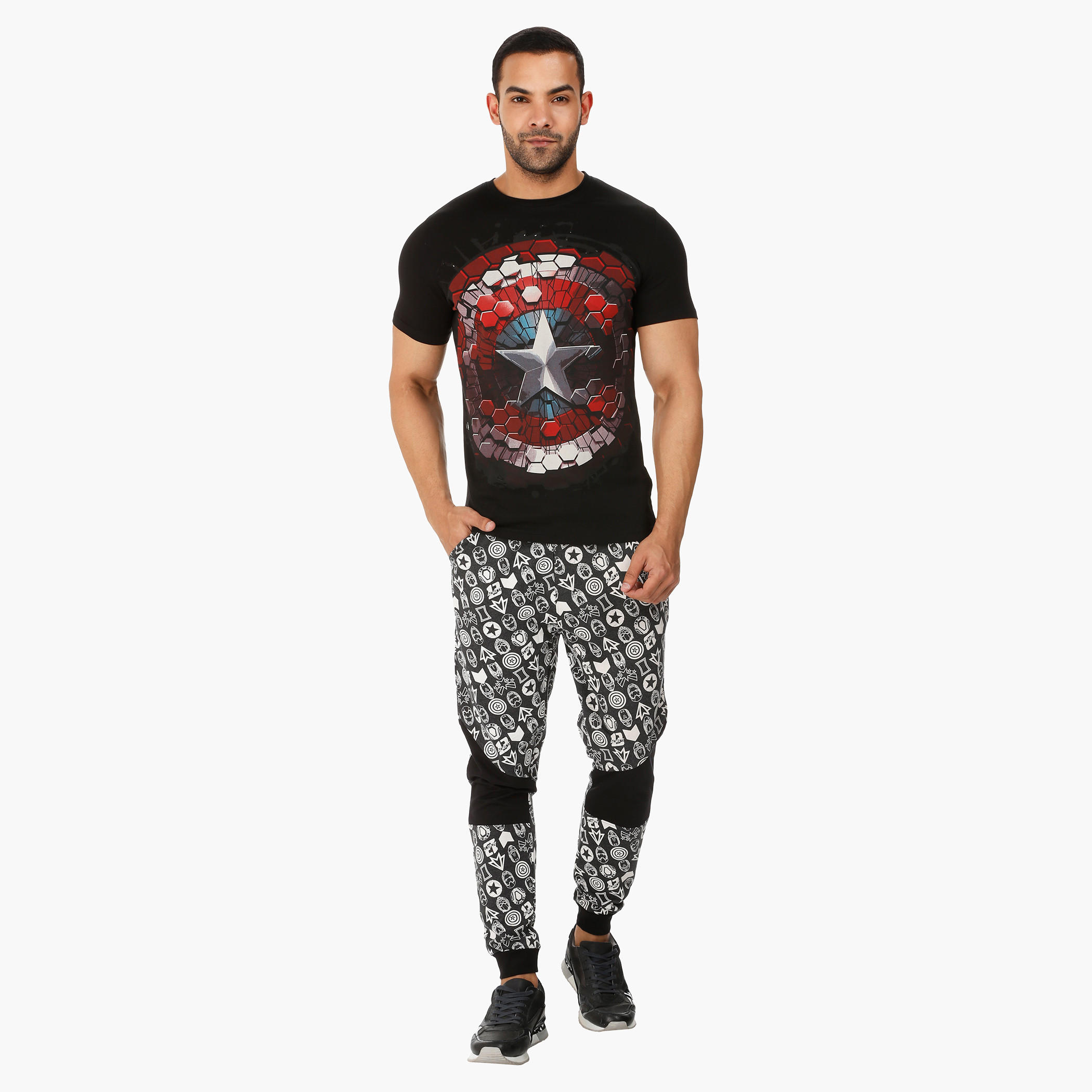 Graphic Print Cuffed Jog Pants-men-clothing-bottoms-joggers-image-5
