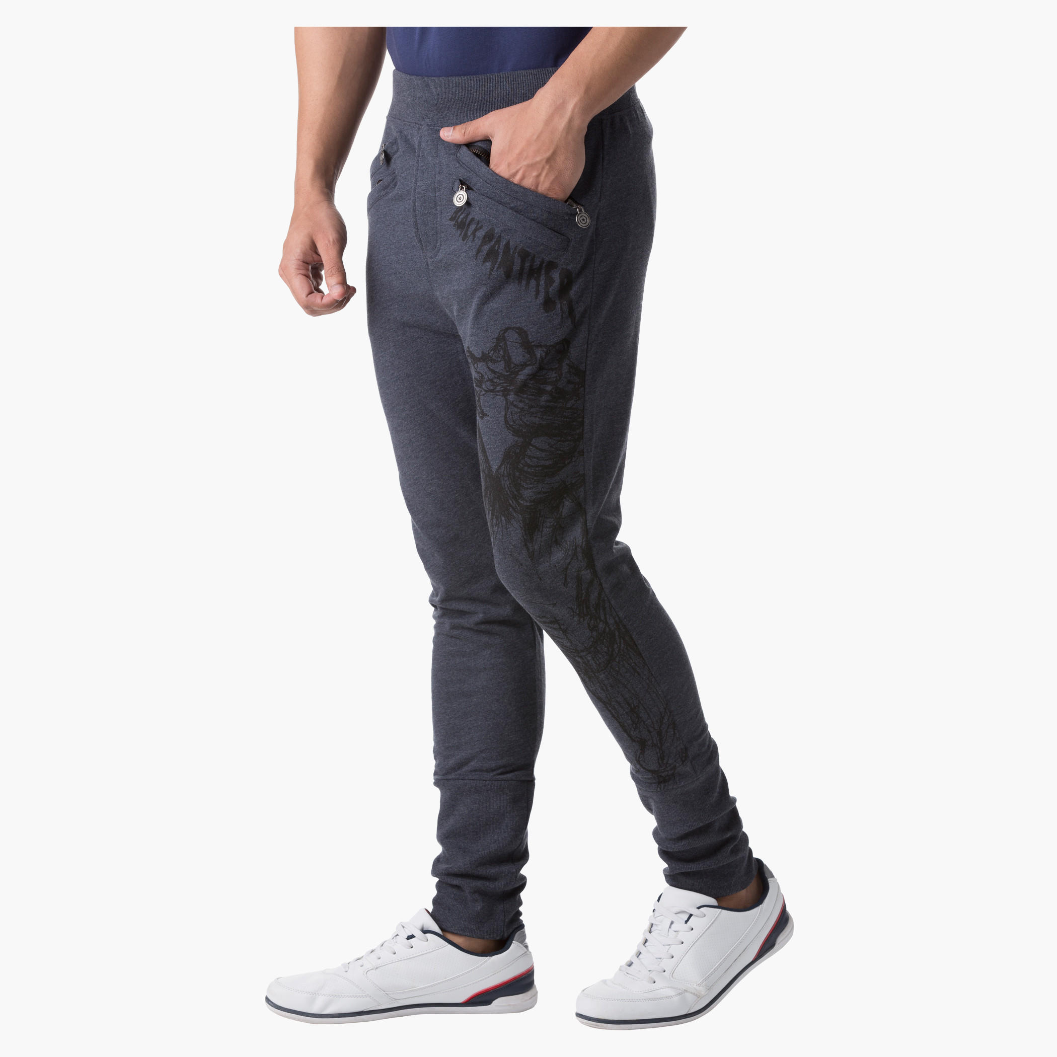 Captain America Civil War Print Knit Jog Pants in Regular Fit-men-clothing-bottoms-joggers-image-3