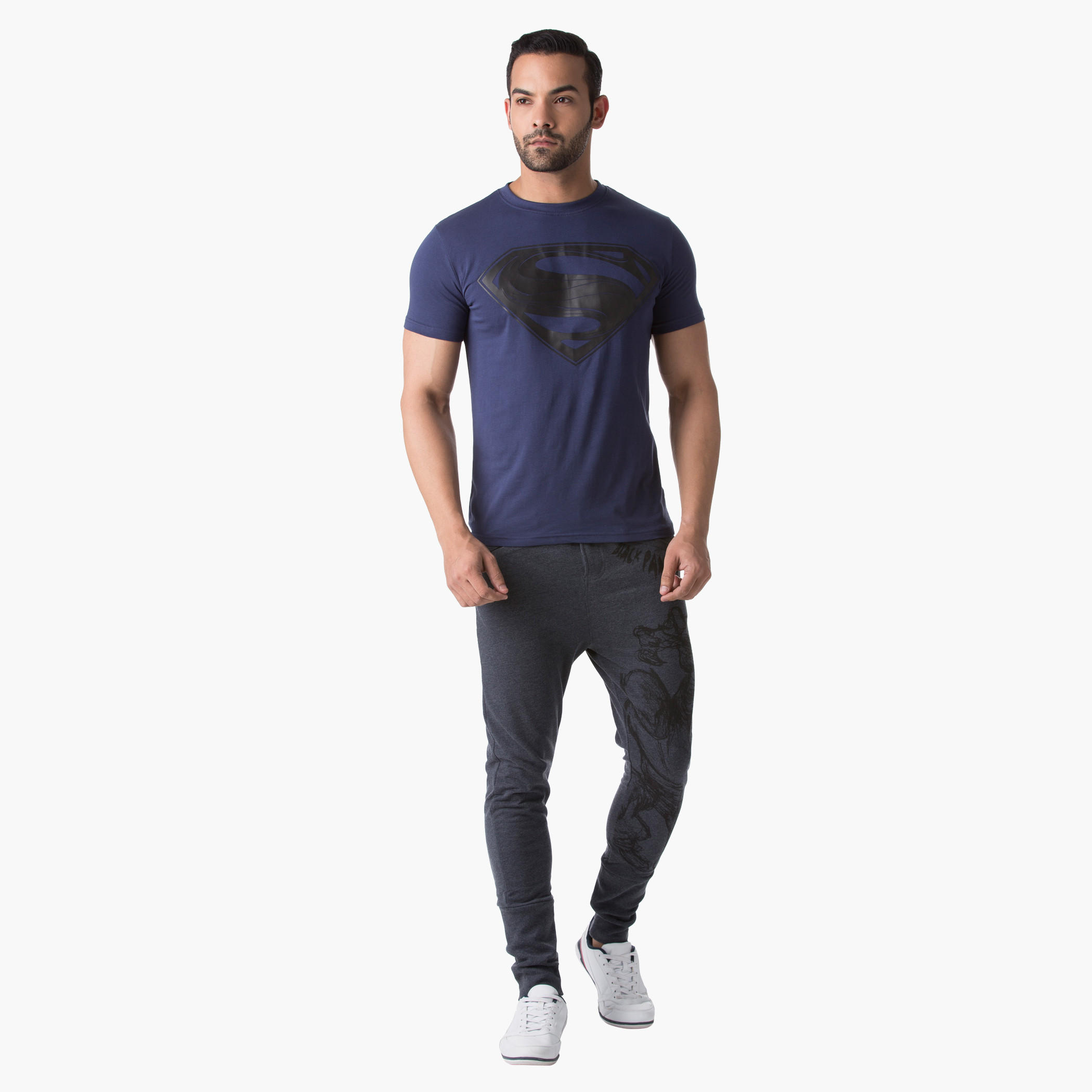 Captain America Civil War Print Knit Jog Pants in Regular Fit-men-clothing-bottoms-joggers-image-5
