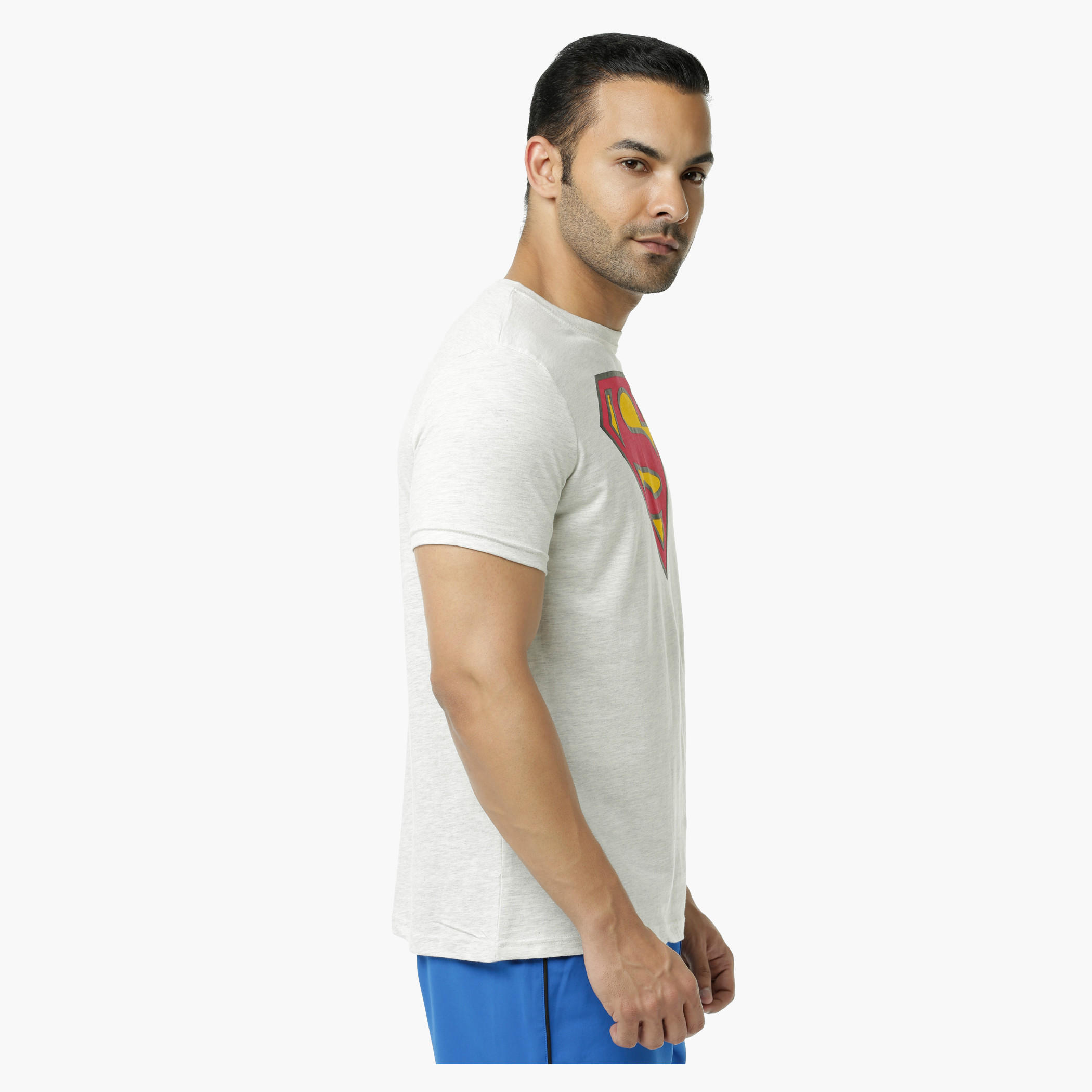 Super Man Printed Crew Neck T-Shirt with Short Sleeves-men-clothing-tshirtsandpolos-tshirts-image-3