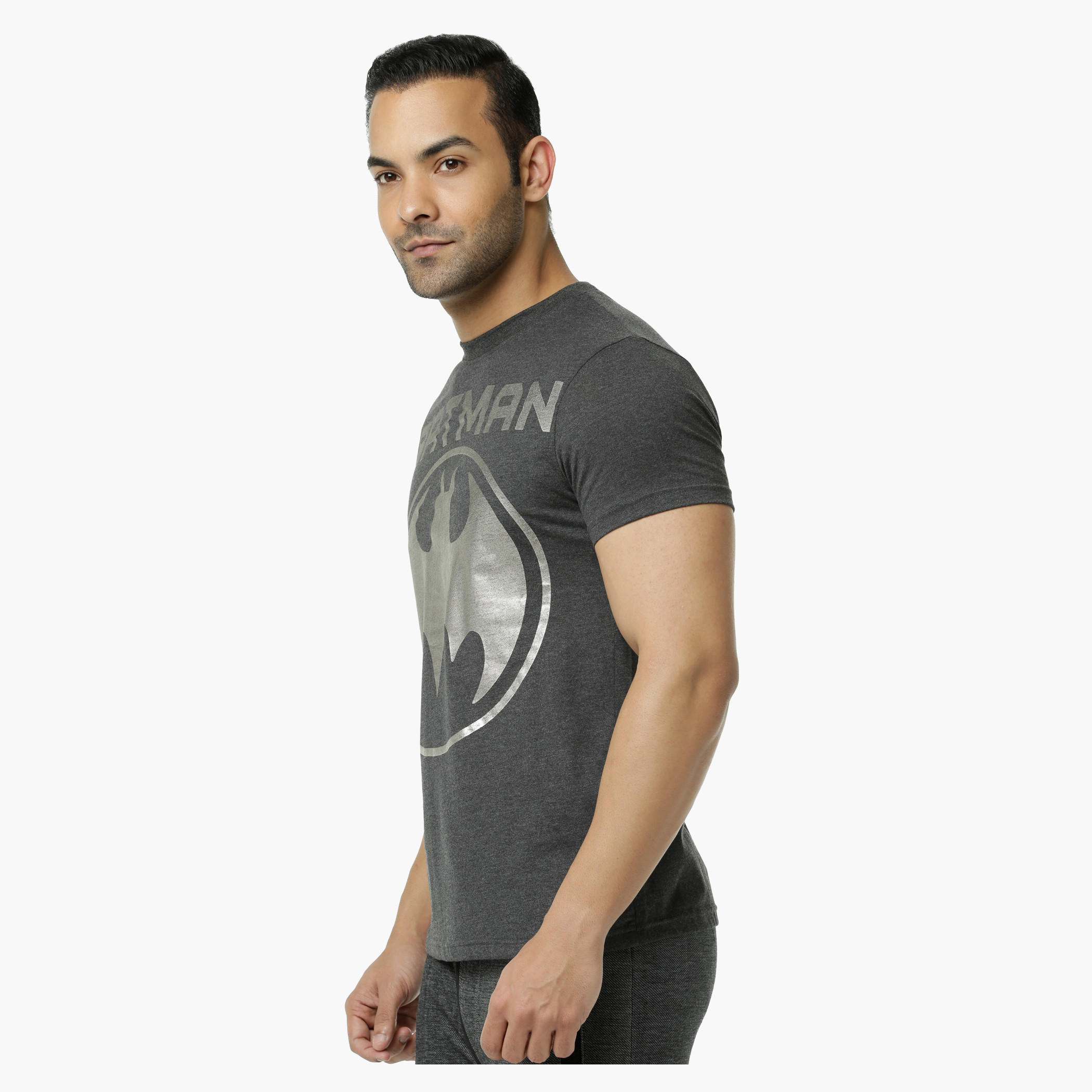 Batman Printed Crew Neck T-Shirt with Short Sleeves-men-clothing-tshirtsandpolos-tshirts-image-3