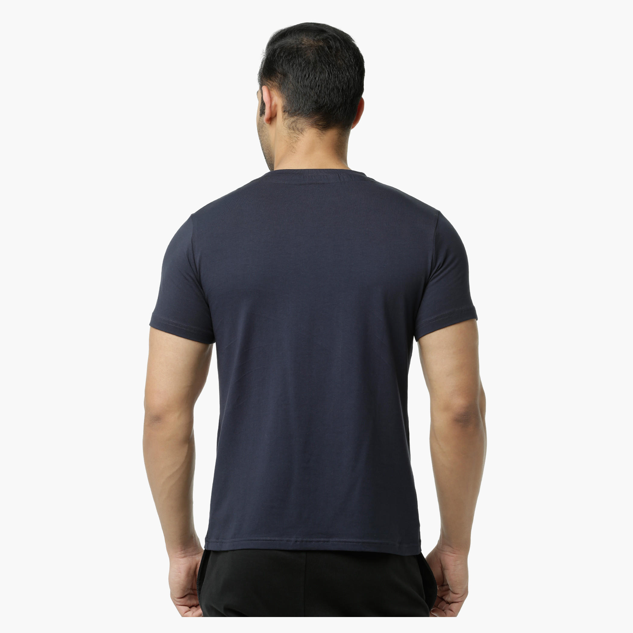 Captain America Printed Crew Neck T-Shirt with Short Sleeves-men-clothing-tshirtsandpolos-tshirts-image-2