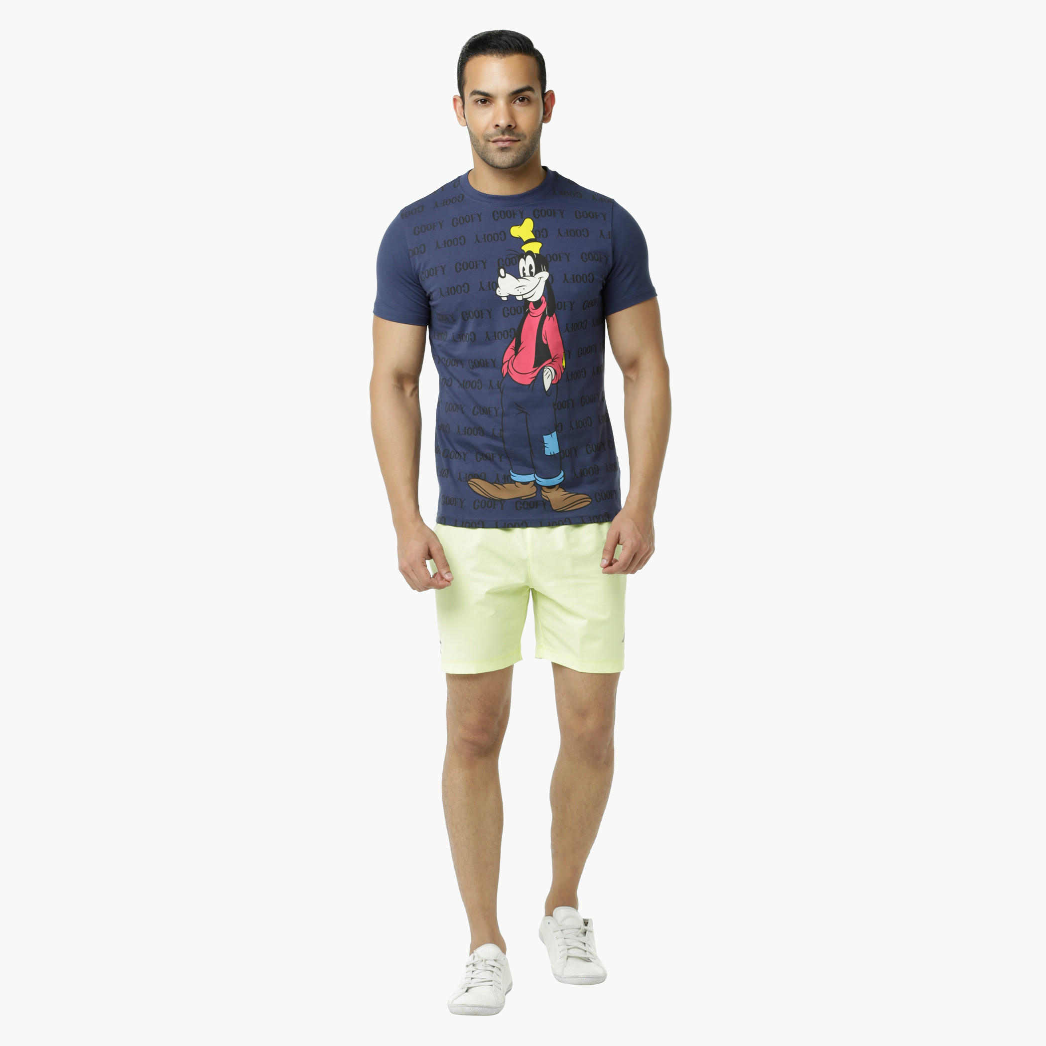 Goofy Printed Crew Neck T-Shirt with Short Sleeves-men-clothing-tshirtsandpolos-tshirts-image-5