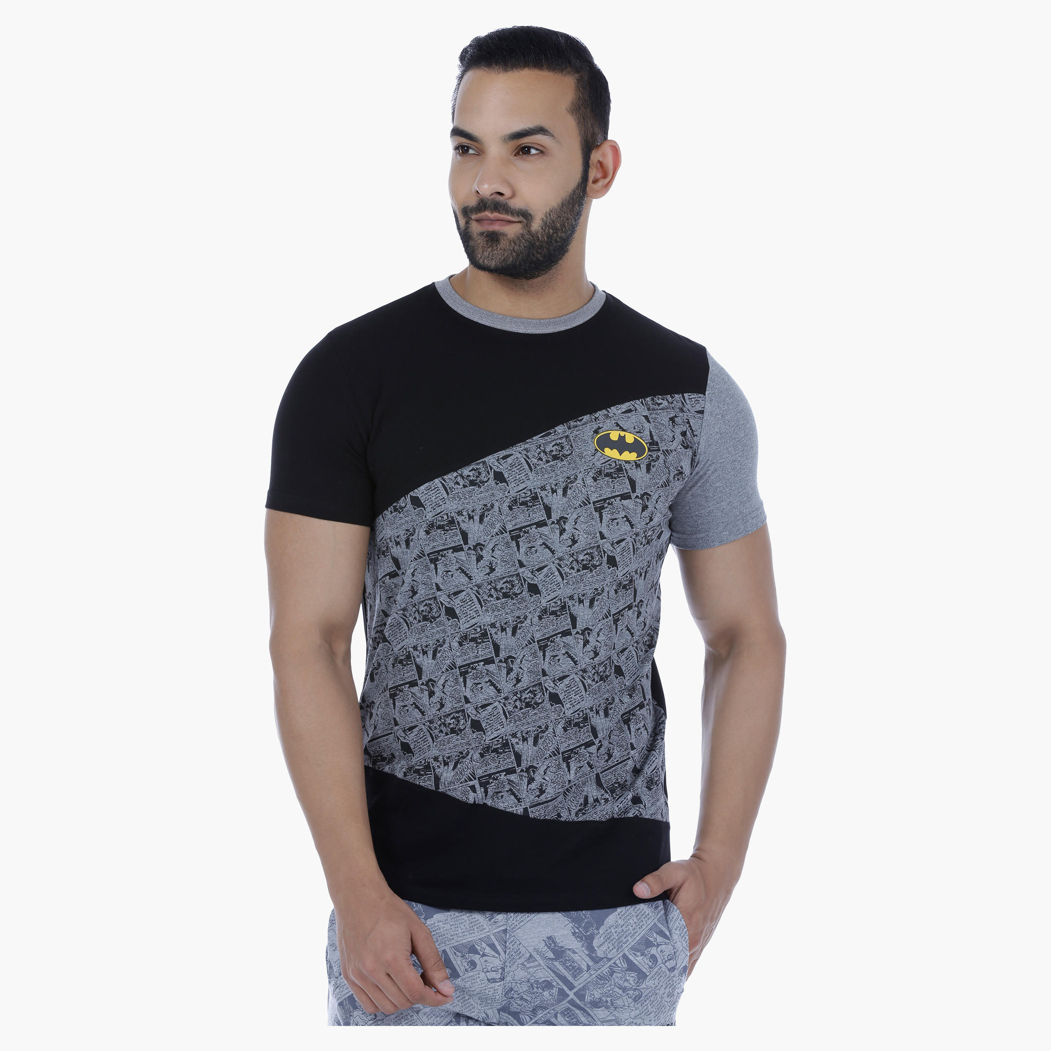 Batman Printed T-Shirt with Short Sleeves-men-clothing-tshirtsandpolos-tshirts-image-5