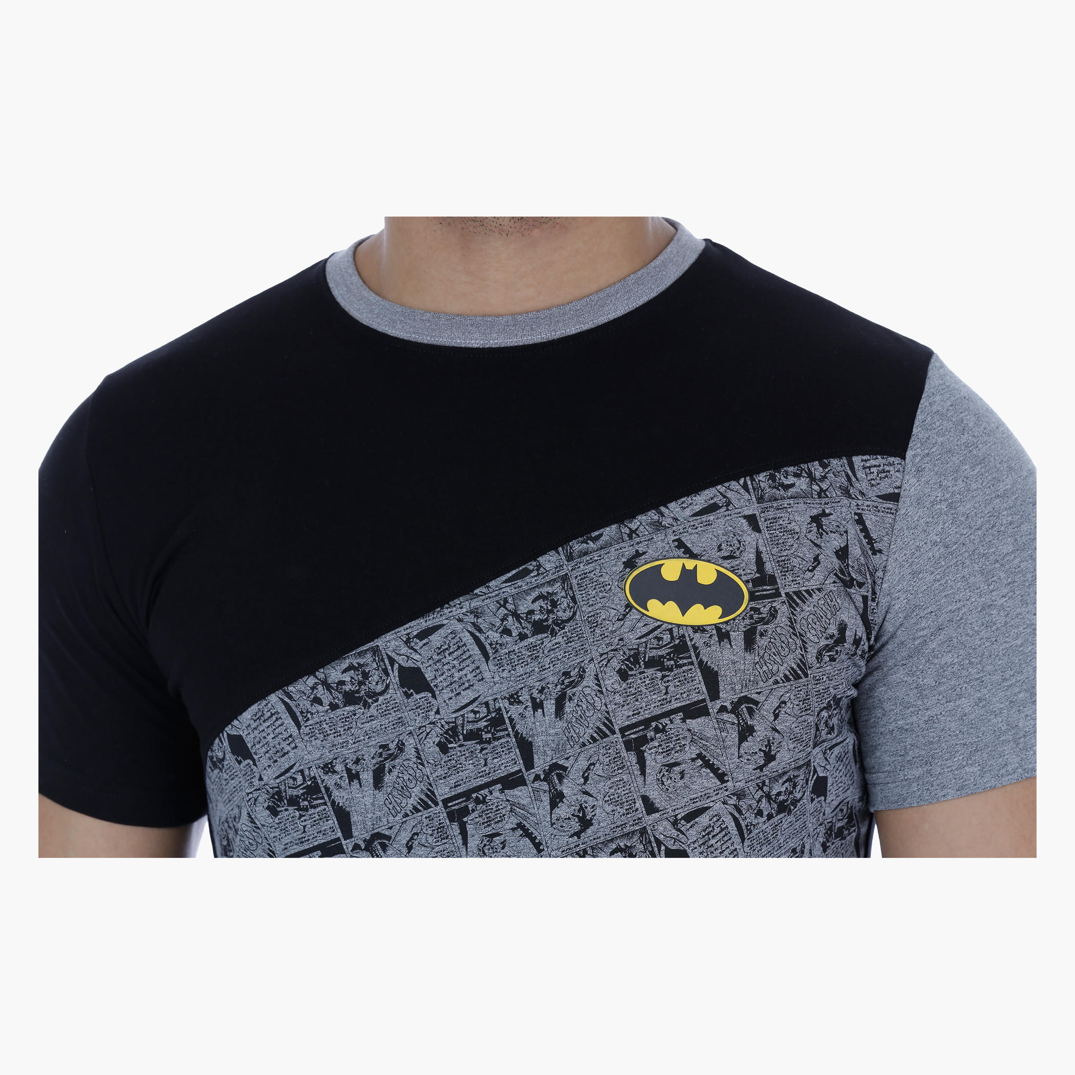 Batman Printed T-Shirt with Short Sleeves-men-clothing-tshirtsandpolos-tshirts-image-2