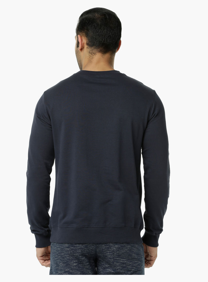 Superman Printed Crew Neck T-Shirt with Long Sleeves-men-winterwear-hoodiesandsweatshirts-image-2
