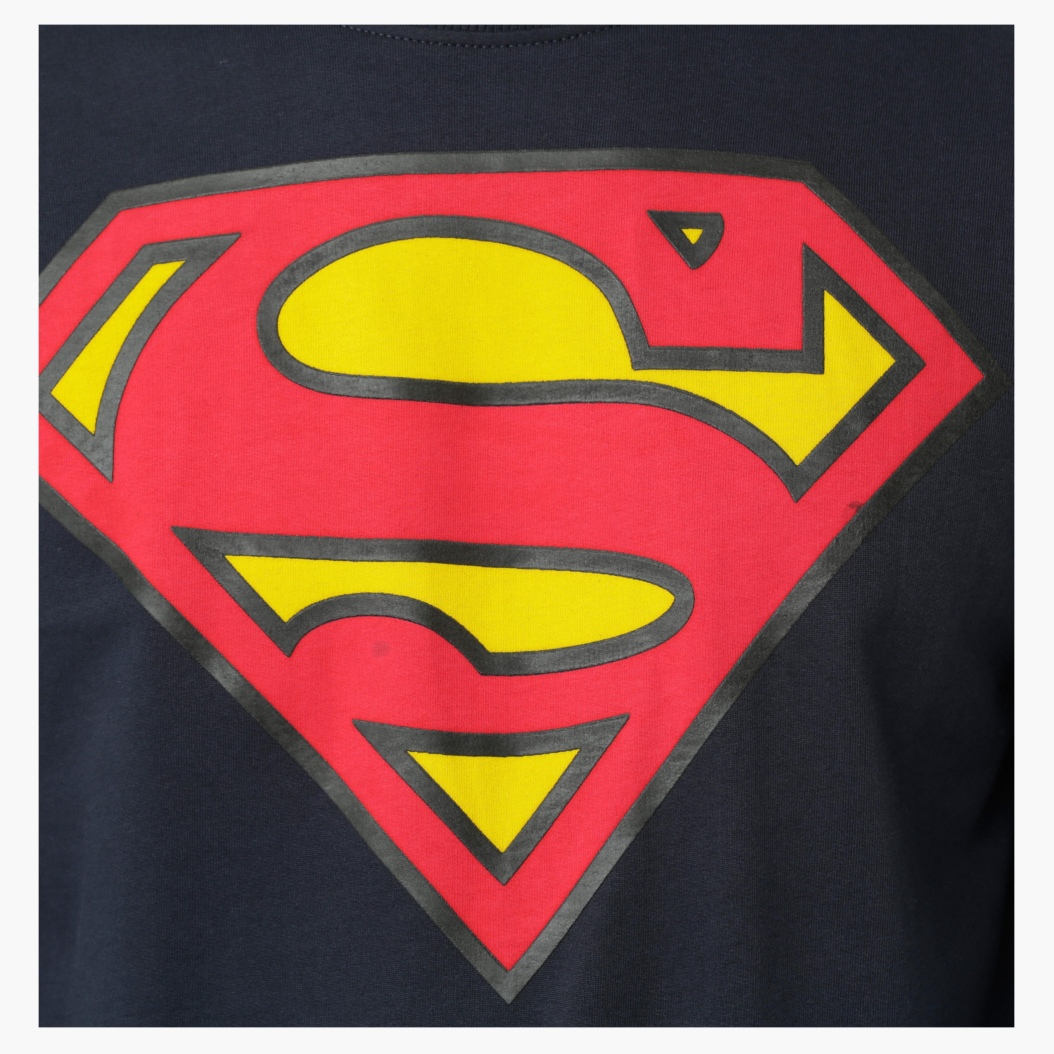 Superman Printed Crew Neck T-Shirt with Long Sleeves-men-winterwear-hoodiesandsweatshirts-image-4