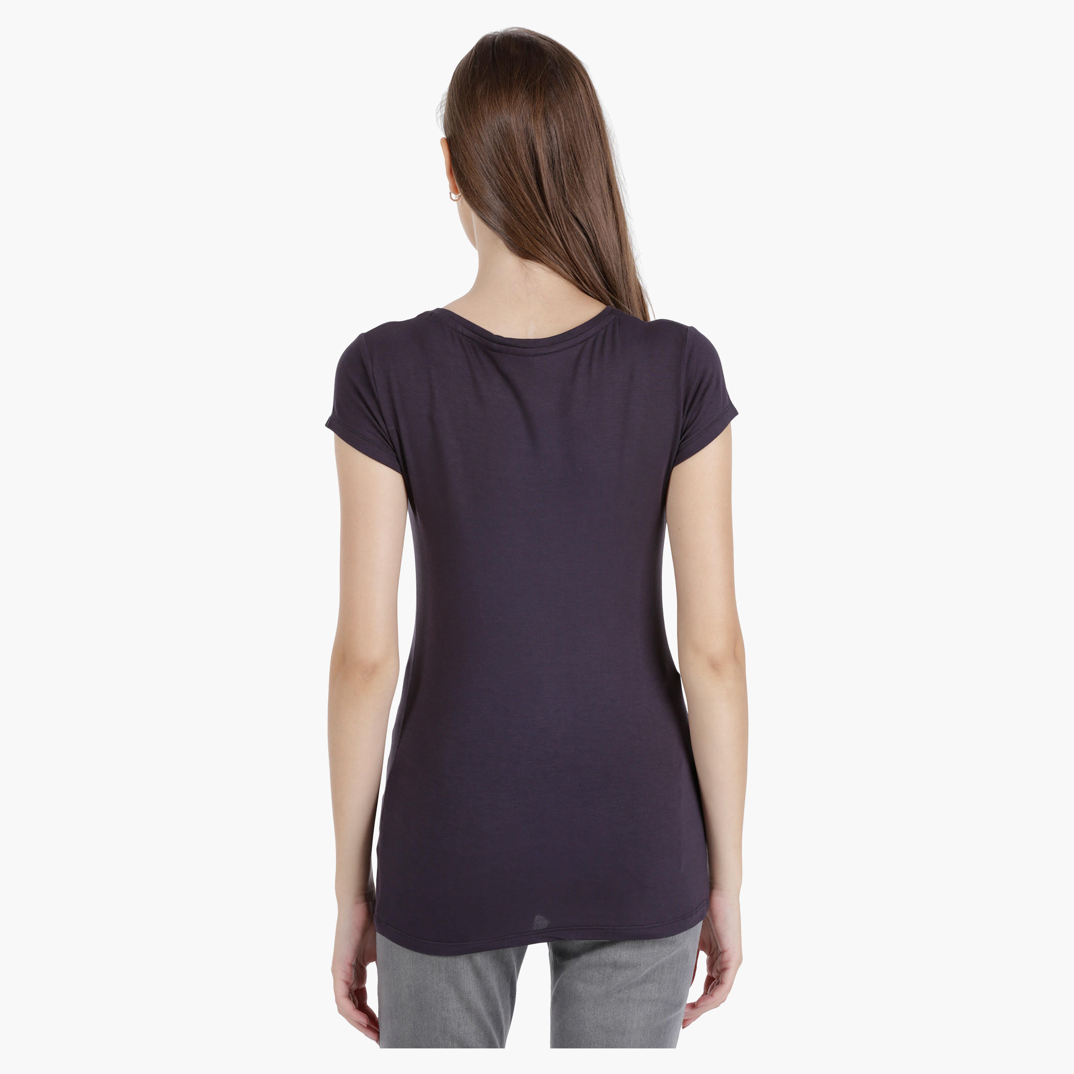 Knit T-Shirt in Regular Fit-women-clothing-tshirts-image-2