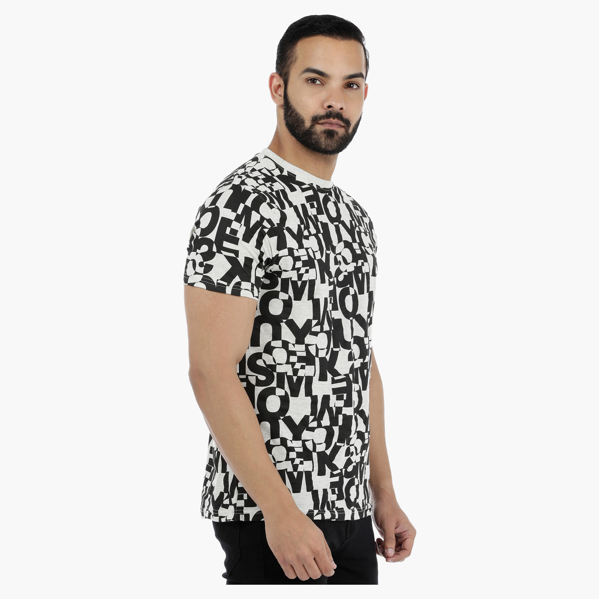 Printed T-Shirt with Short Sleeves-men-clothing-tshirtsandpolos-tshirts-image-3