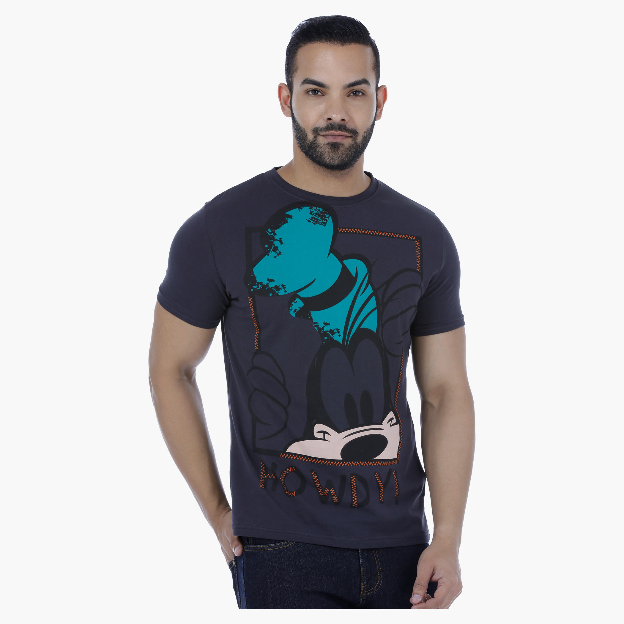 Goofy Printed T-Shirt with Short Sleeves.-men-clothing-tshirtsandpolos-tshirts-image-1