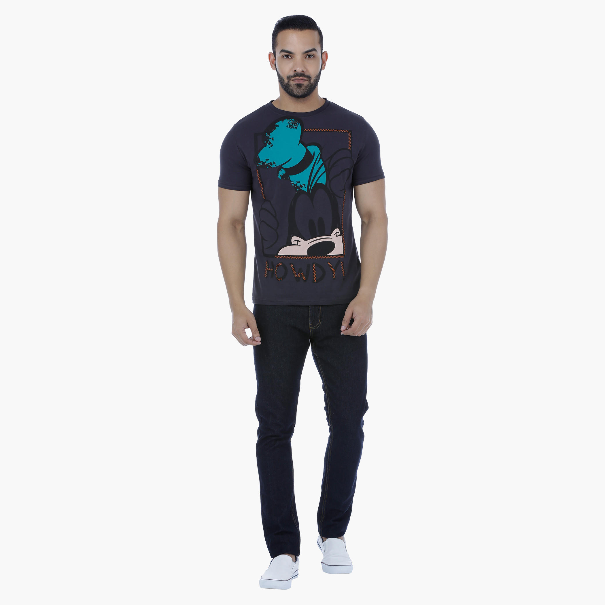 Goofy Printed T-Shirt with Short Sleeves.-men-clothing-tshirtsandpolos-tshirts-image-5