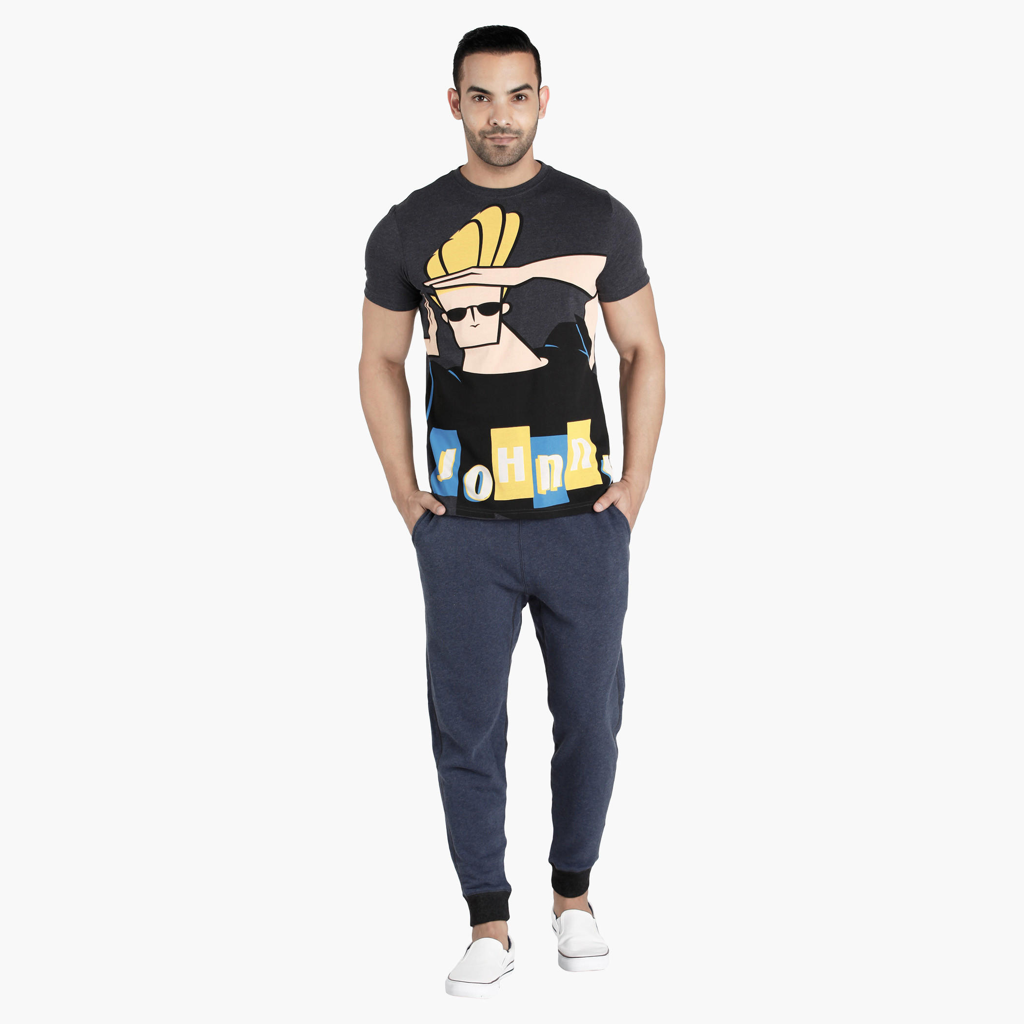 Johnny Bravo Printed T-Shirt-men-clothing-tshirtsandpolos-tshirts-image-1