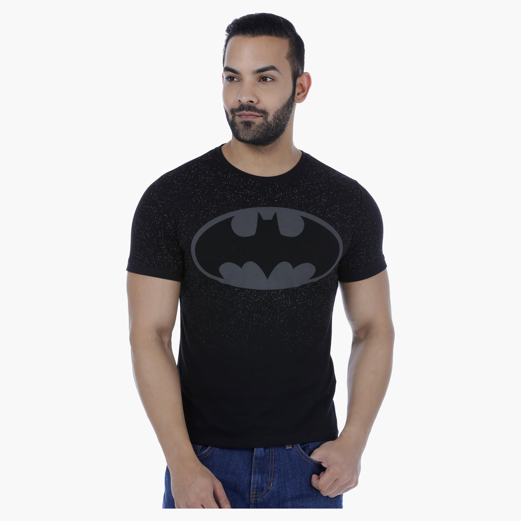 Batman Printed T-Shirt with Short Sleeves-men-clothing-tshirtsandpolos-tshirts-image-1