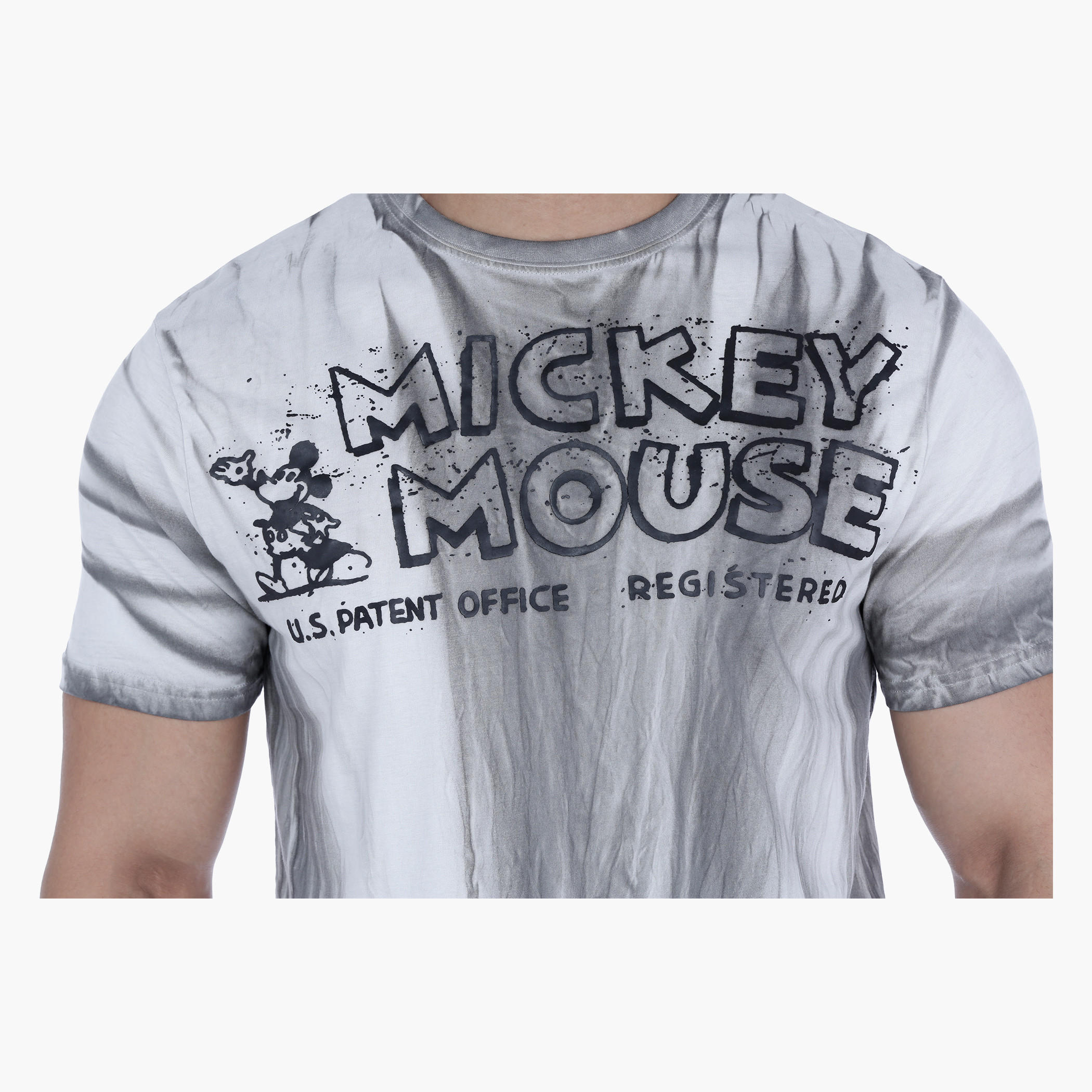 Mickey Mouse Printed T-Shirt with Short Sleeves-men-clothing-tshirtsandpolos-tshirts-image-4