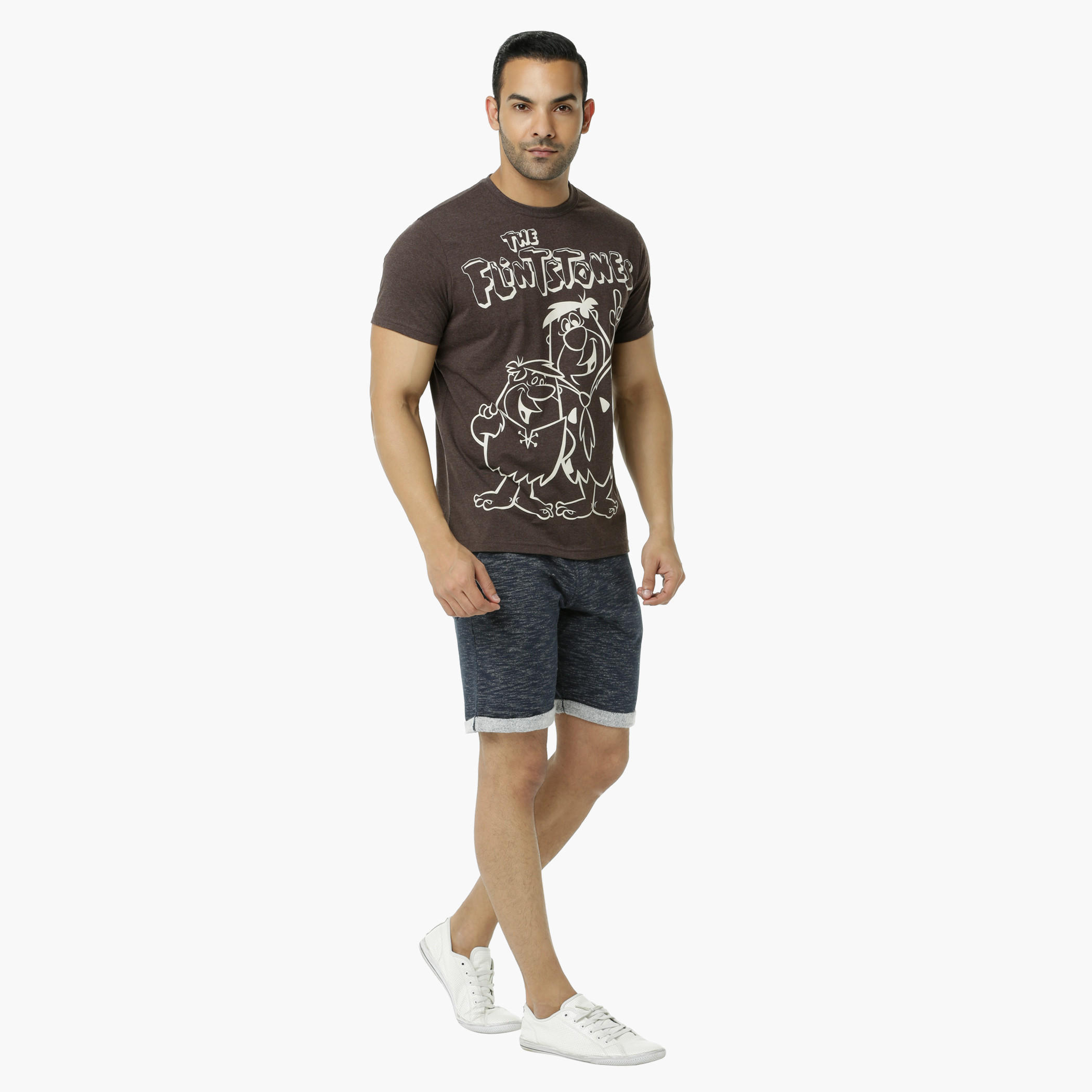 The Flintstones Printed Crew Neck T-Shirt with Short Sleeves-men-clothing-tshirtsandpolos-tshirts-image-5