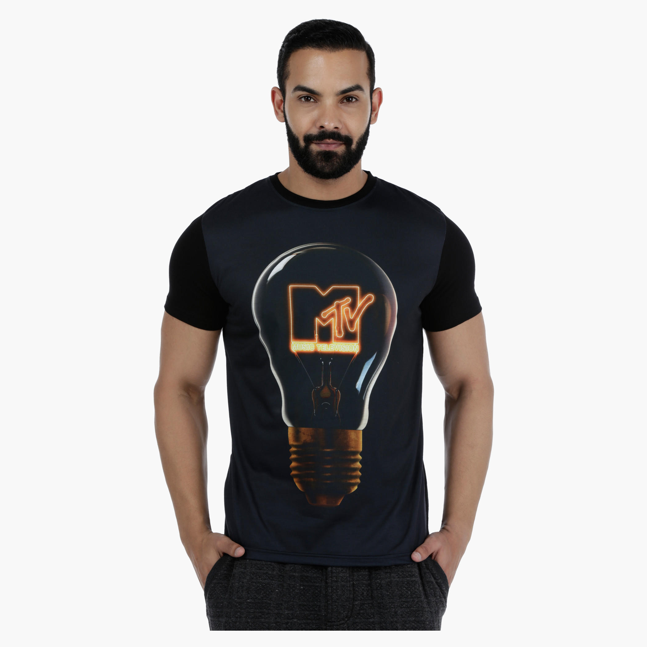 MTV Printed T-Shirt with Short Sleeves-men-clothing-tshirtsandpolos-tshirts-image-1
