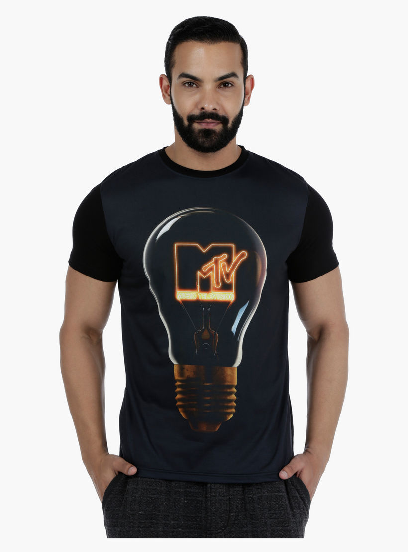 MTV Printed T-Shirt with Short Sleeves-men-clothing-tshirtsandpolos-tshirts-image-1