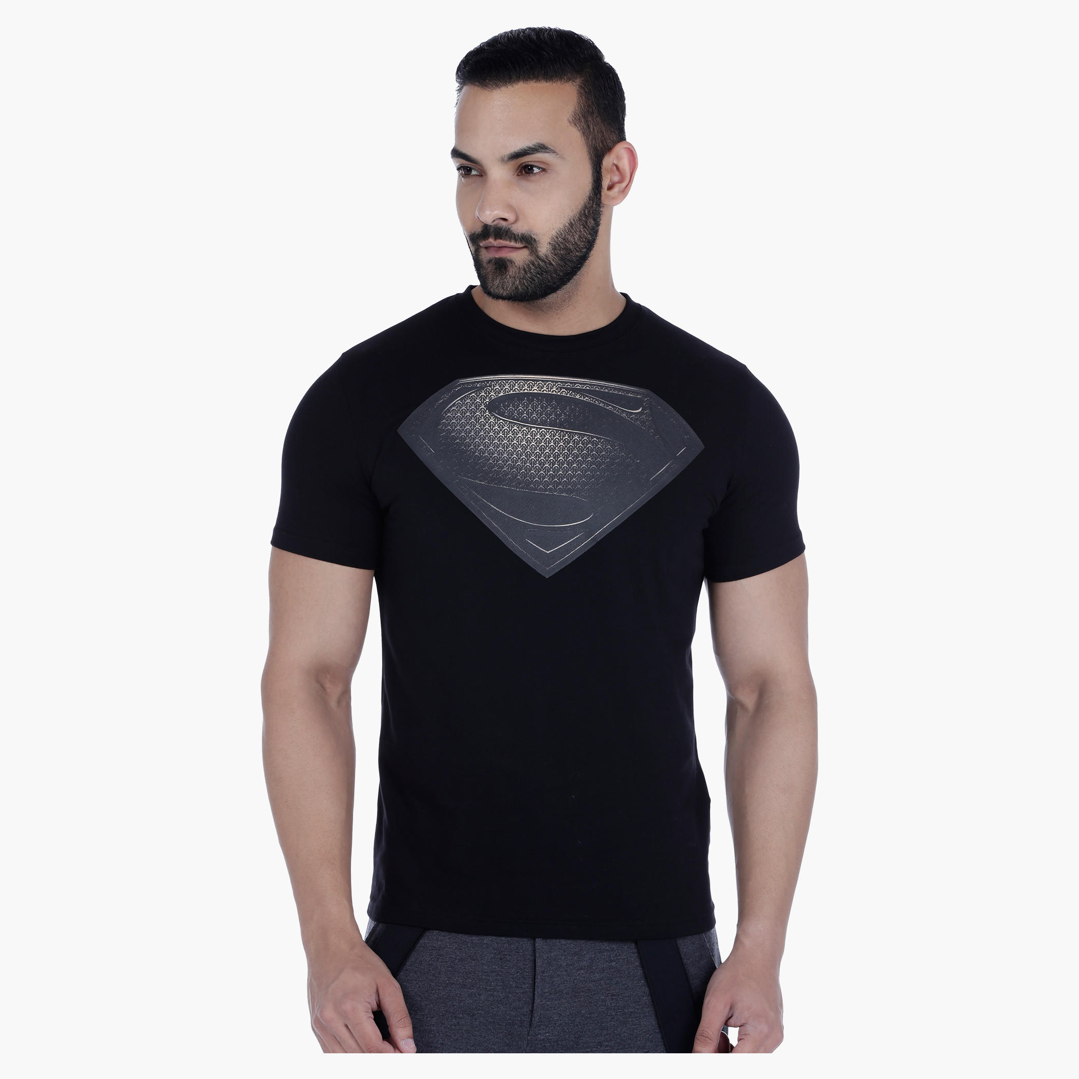 Superman Printed T-Shirt with Short Sleeves-men-clothing-tshirtsandpolos-tshirts-image-1