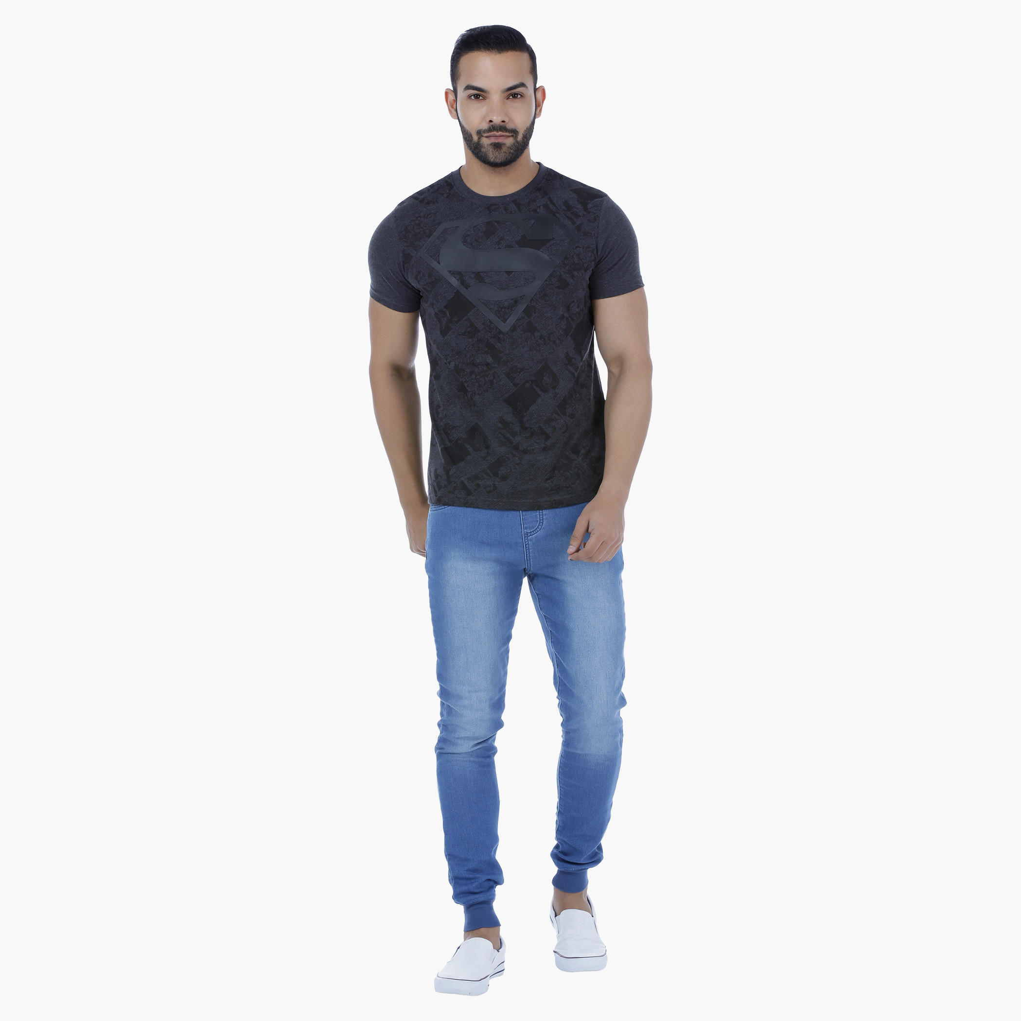 Superman Printed T-Shirt with Short Sleeves.-men-clothing-tshirtsandpolos-tshirts-image-5