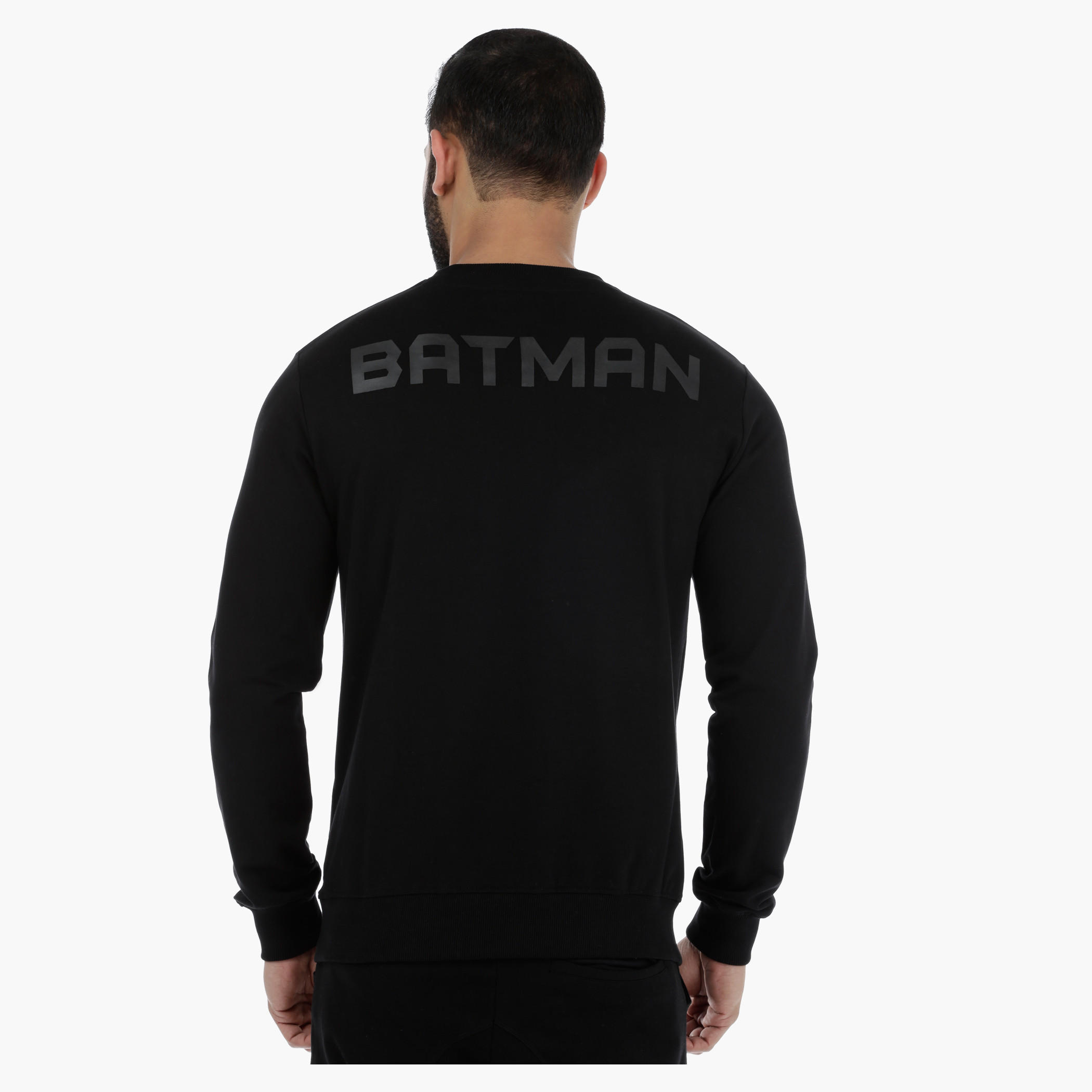 Batman Printed Knitted Long Sleeves Sweatshirt-men-winterwear-hoodiesandsweatshirts-image-2