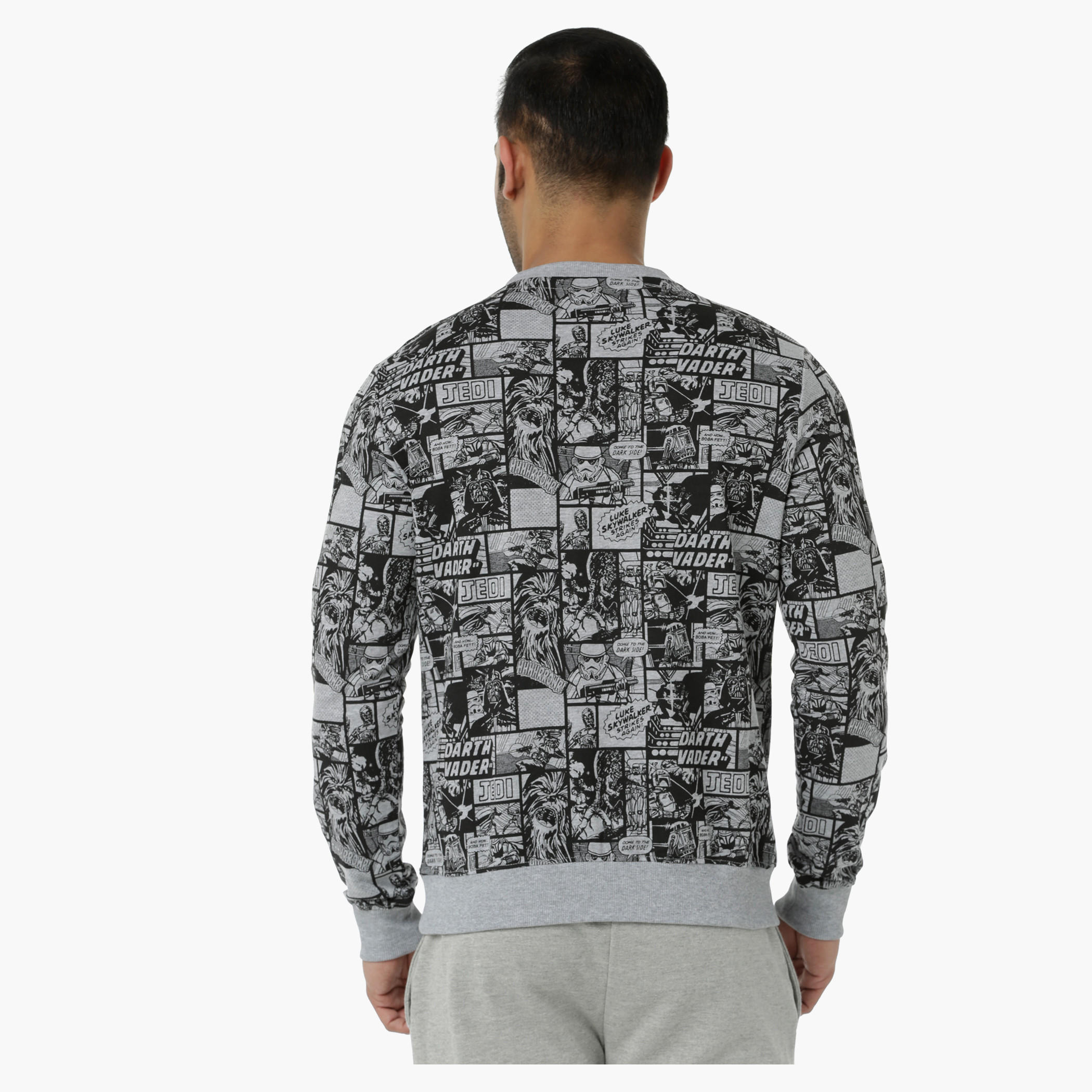 Printed Sweatshirt in Regular Fit-men-winterwear-hoodiesandsweatshirts-image-2