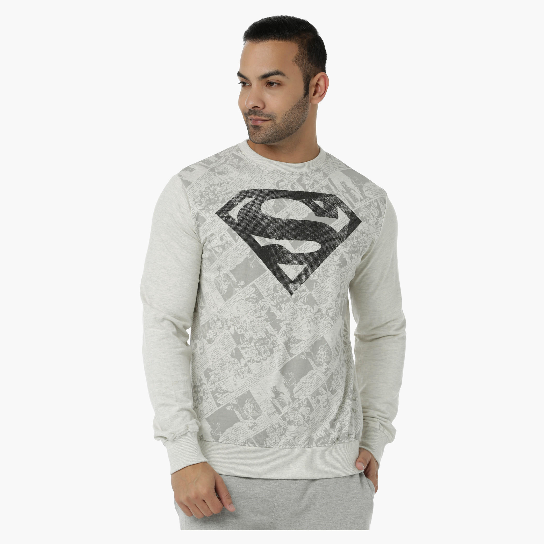 Printed Sweatshirt in Regular Fit-men-winterwear-hoodiesandsweatshirts-image-5