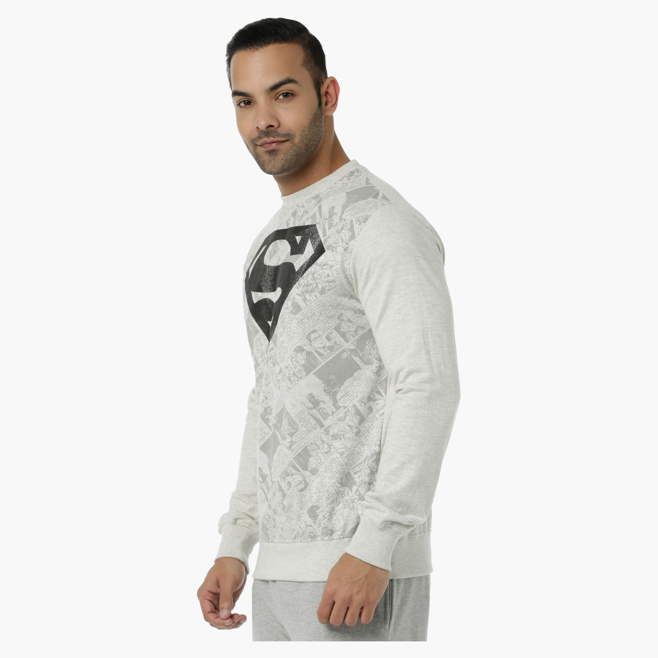 Printed Sweatshirt in Regular Fit-men-winterwear-hoodiesandsweatshirts-image-3