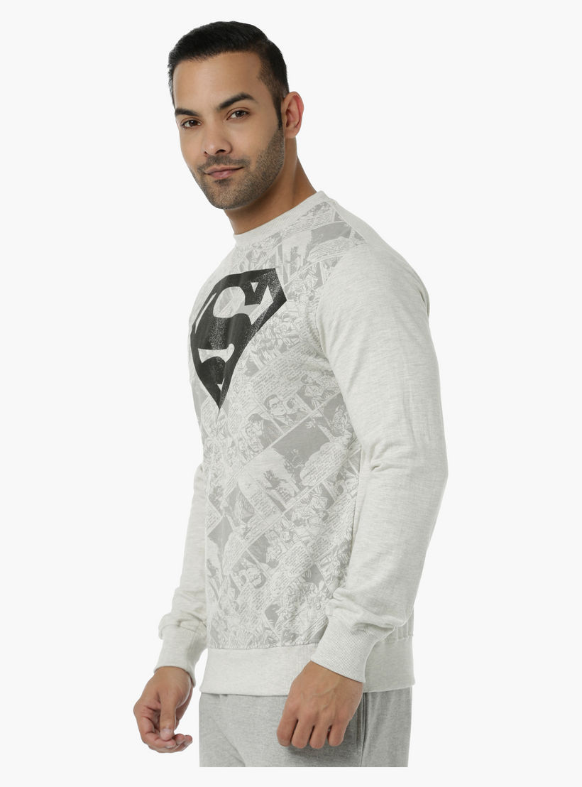 Printed Sweatshirt in Regular Fit-men-winterwear-hoodiesandsweatshirts-image-3