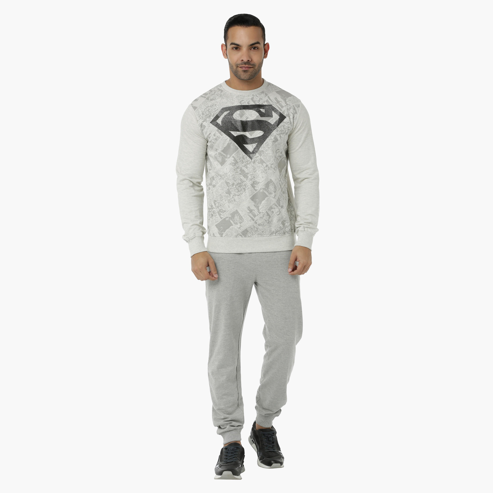 Printed Sweatshirt in Regular Fit-men-winterwear-hoodiesandsweatshirts-image-1