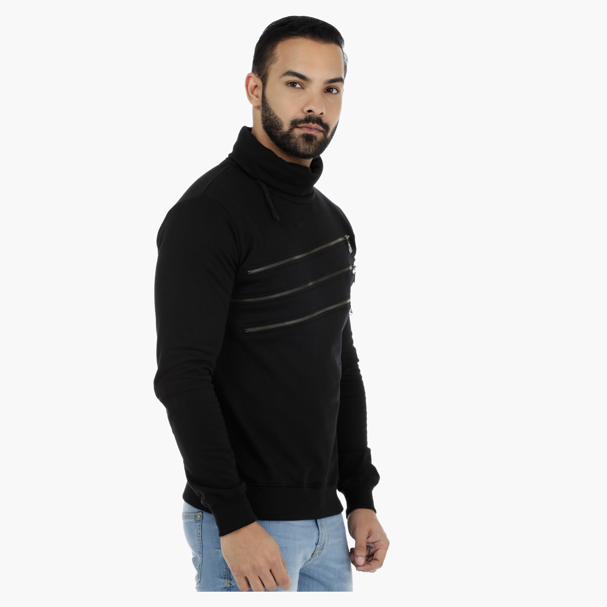 Superman Long Sleeves Sweatshirt with Zip Detail-men-winterwear-hoodiesandsweatshirts-image-3
