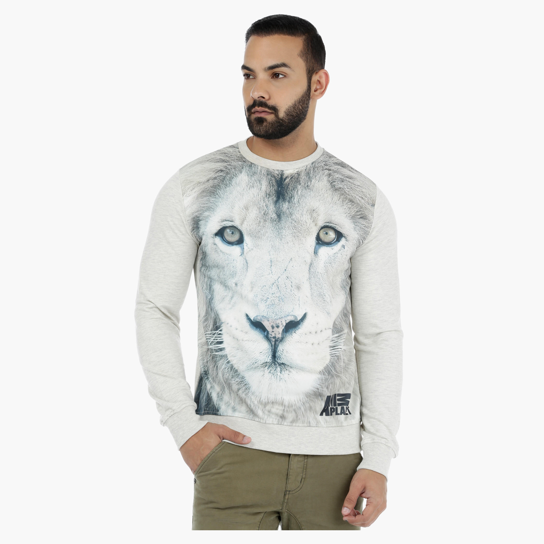Animal Planet Printed Long Sleeves Sweatshirt-men-winterwear-hoodiesandsweatshirts-image-1