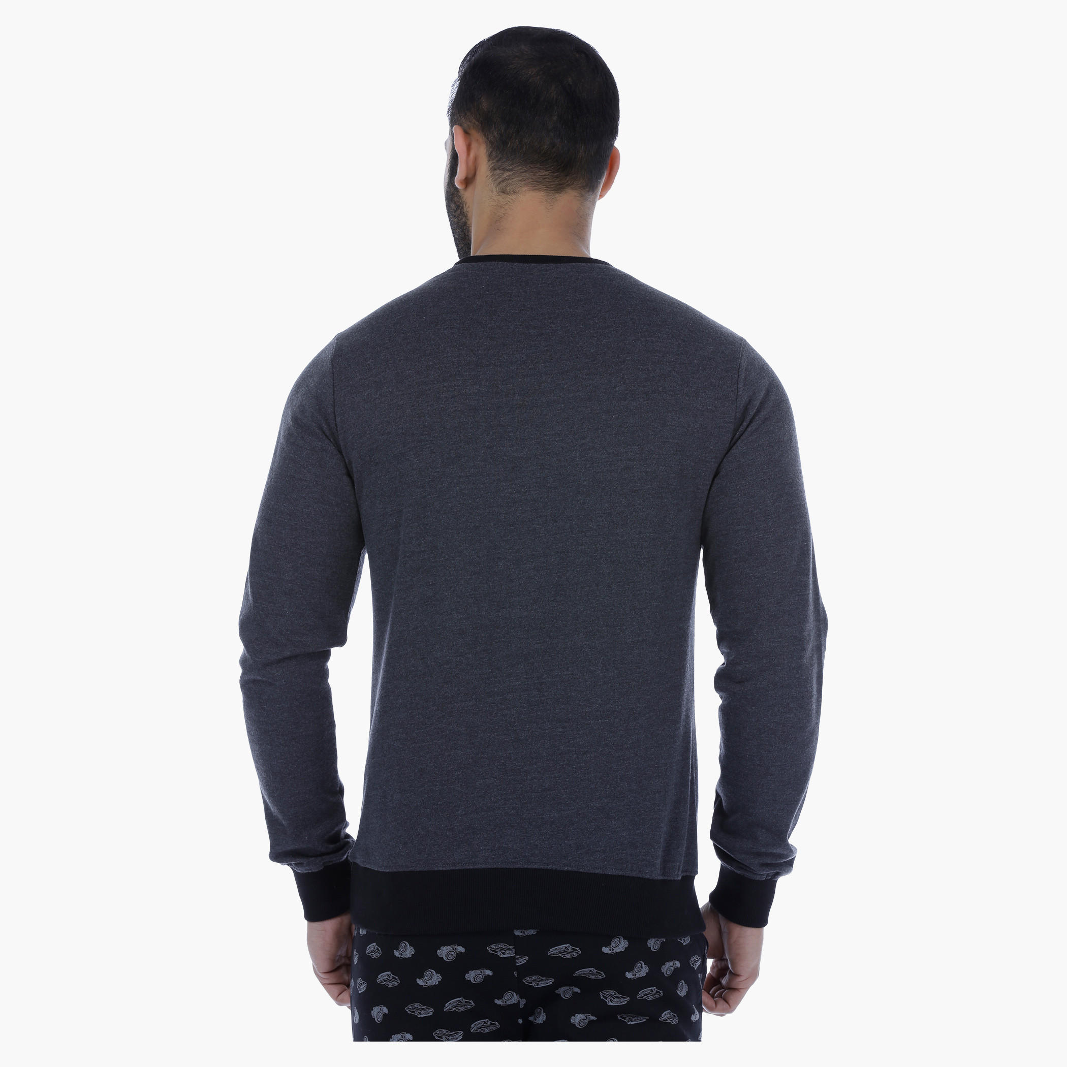 Johnny Bravo Printed T-Shirt with Long Sleeves-men-winterwear-hoodiesandsweatshirts-image-2