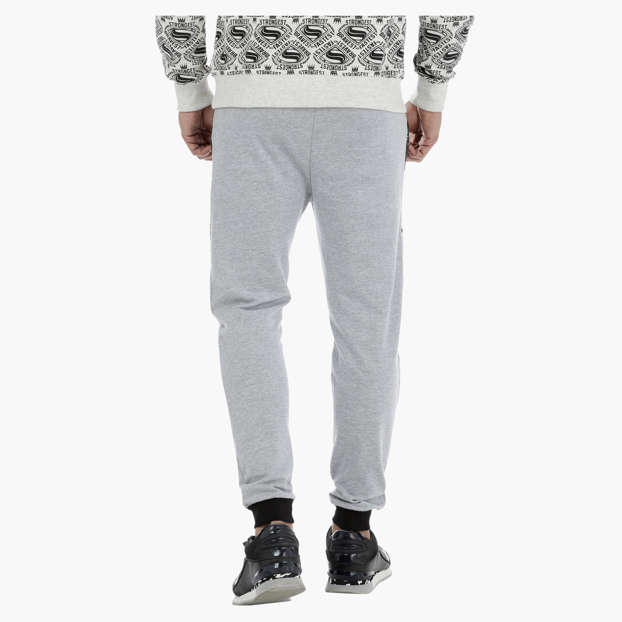 Printed Jog Pants with Cuffed Hem-men-clothing-bottoms-joggers-image-2
