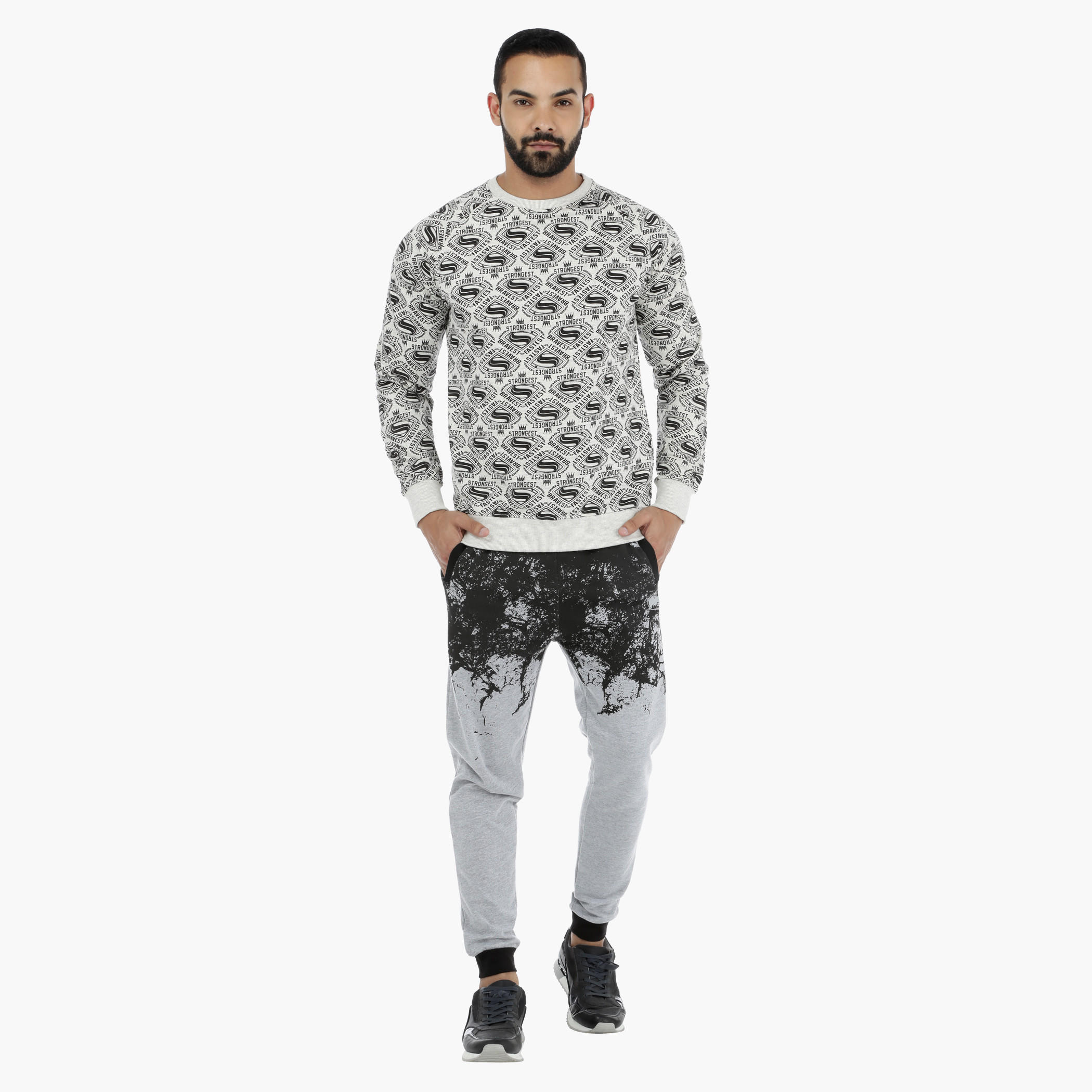 Printed Jog Pants with Cuffed Hem-men-clothing-bottoms-joggers-image-5