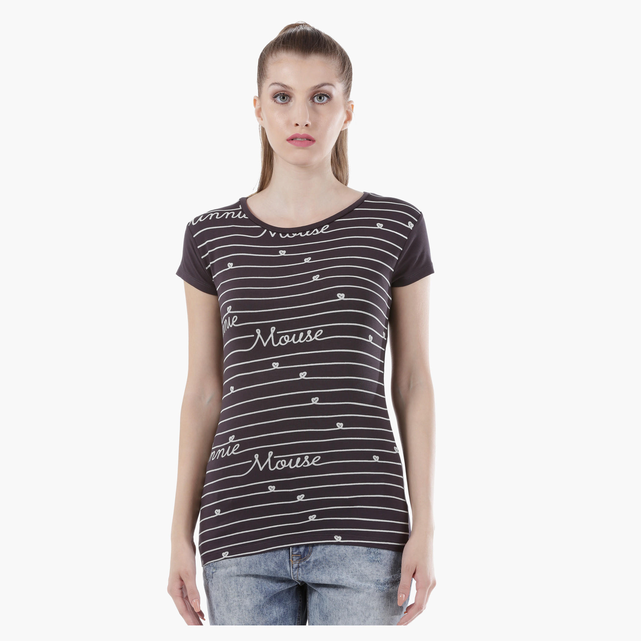 Knit T-Shirt in Regular Fit-women-clothing-tshirts-image-1