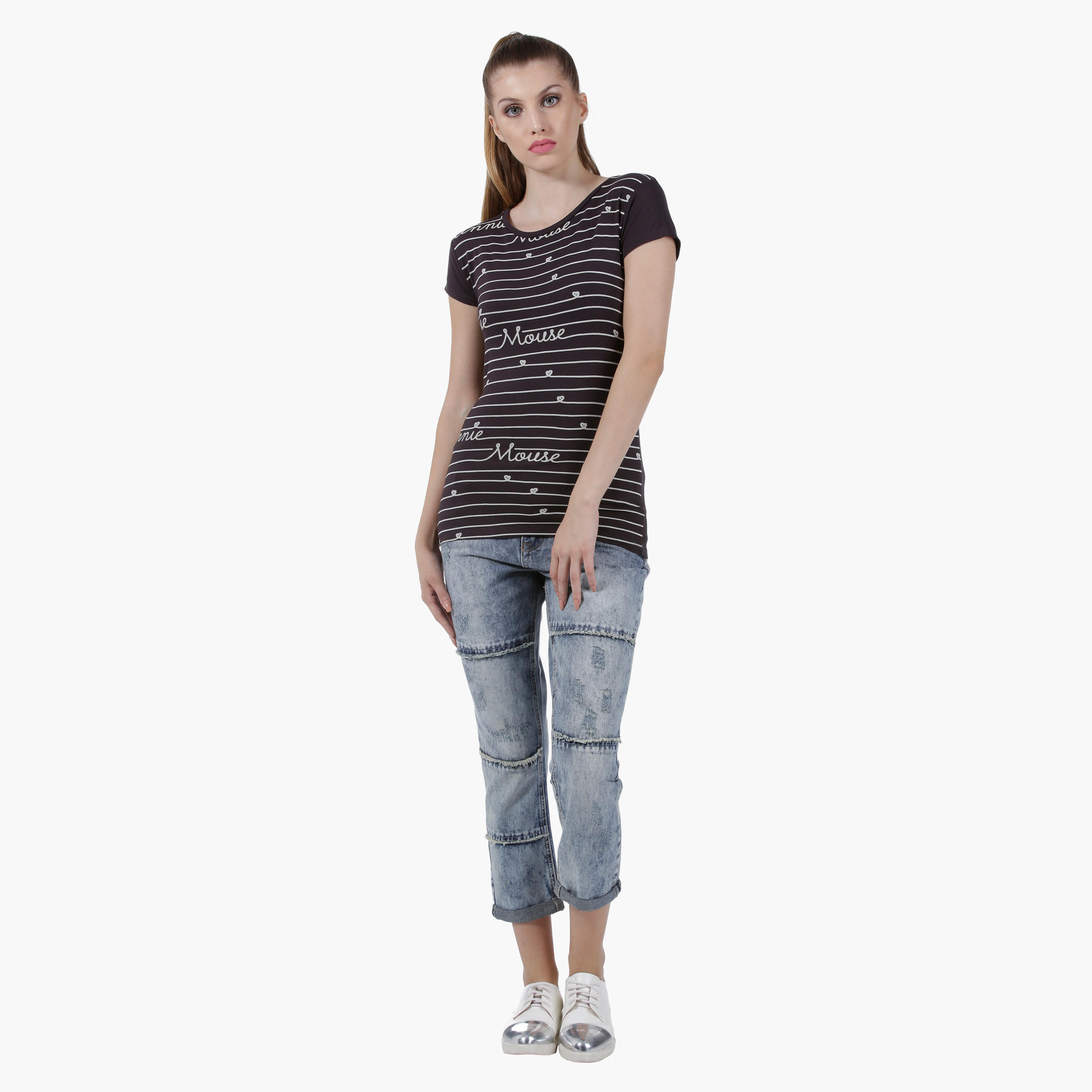 Knit T-Shirt in Regular Fit-women-clothing-tshirts-image-5