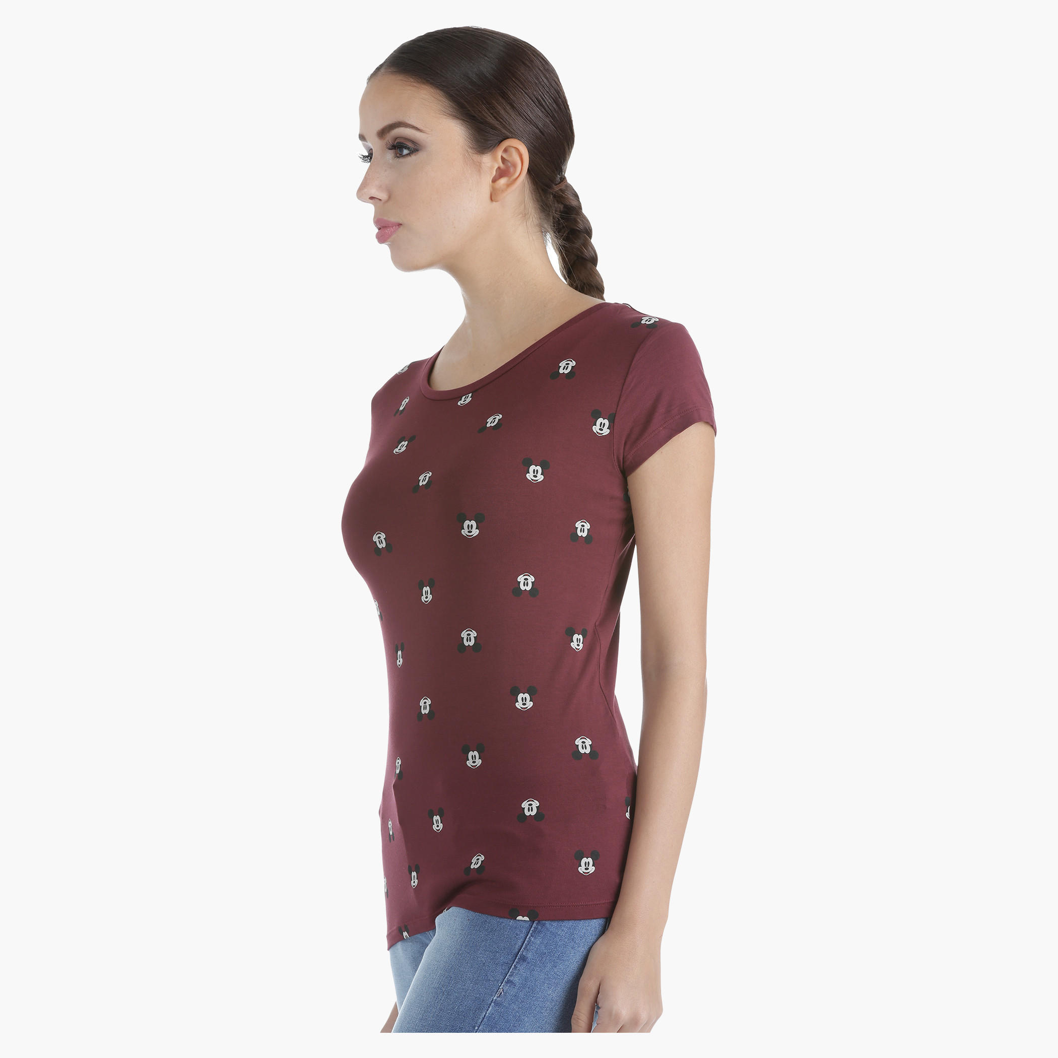 Knit T-Shirt in Regular Fit-women-clothing-tshirts-image-3