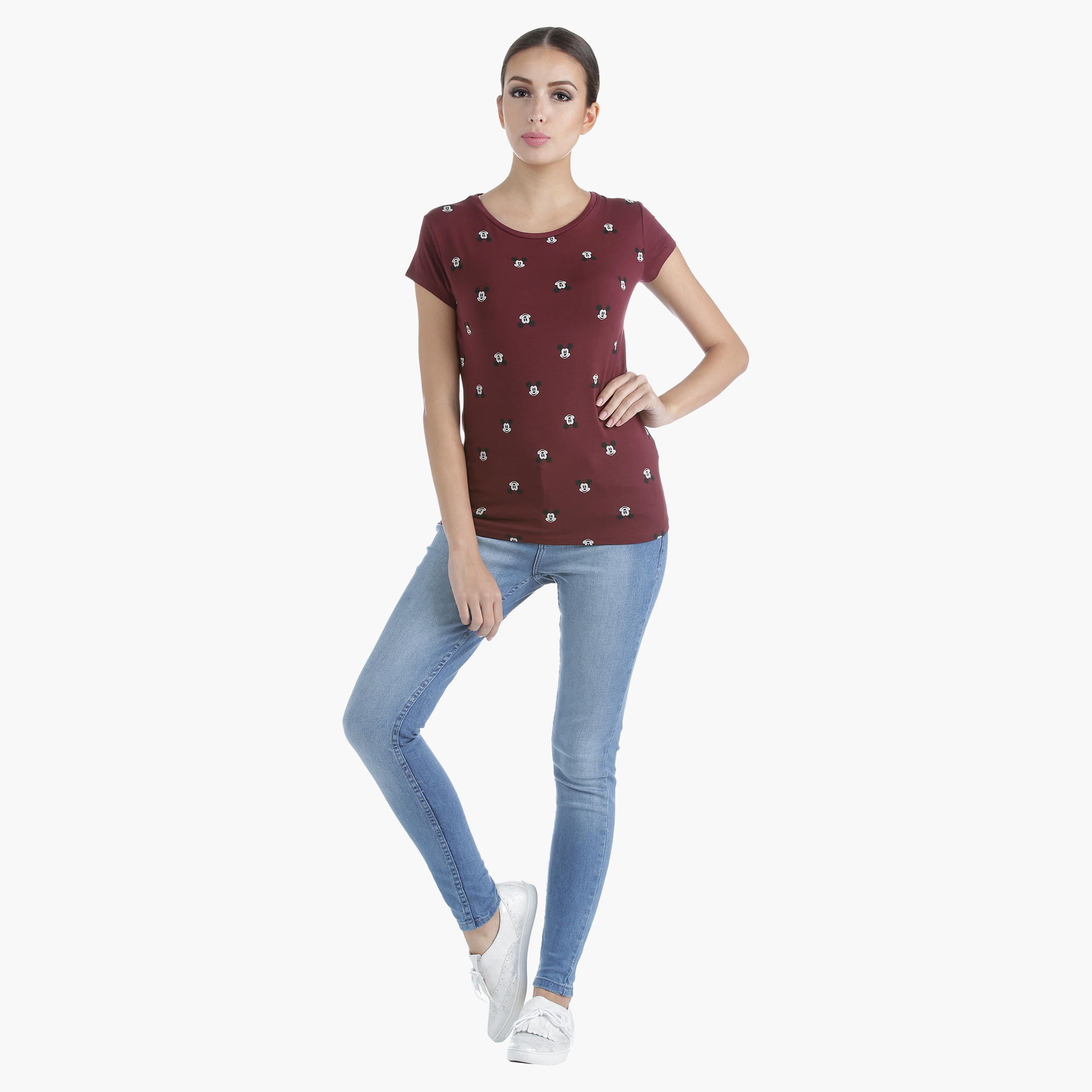 Knit T-Shirt in Regular Fit-women-clothing-tshirts-image-5