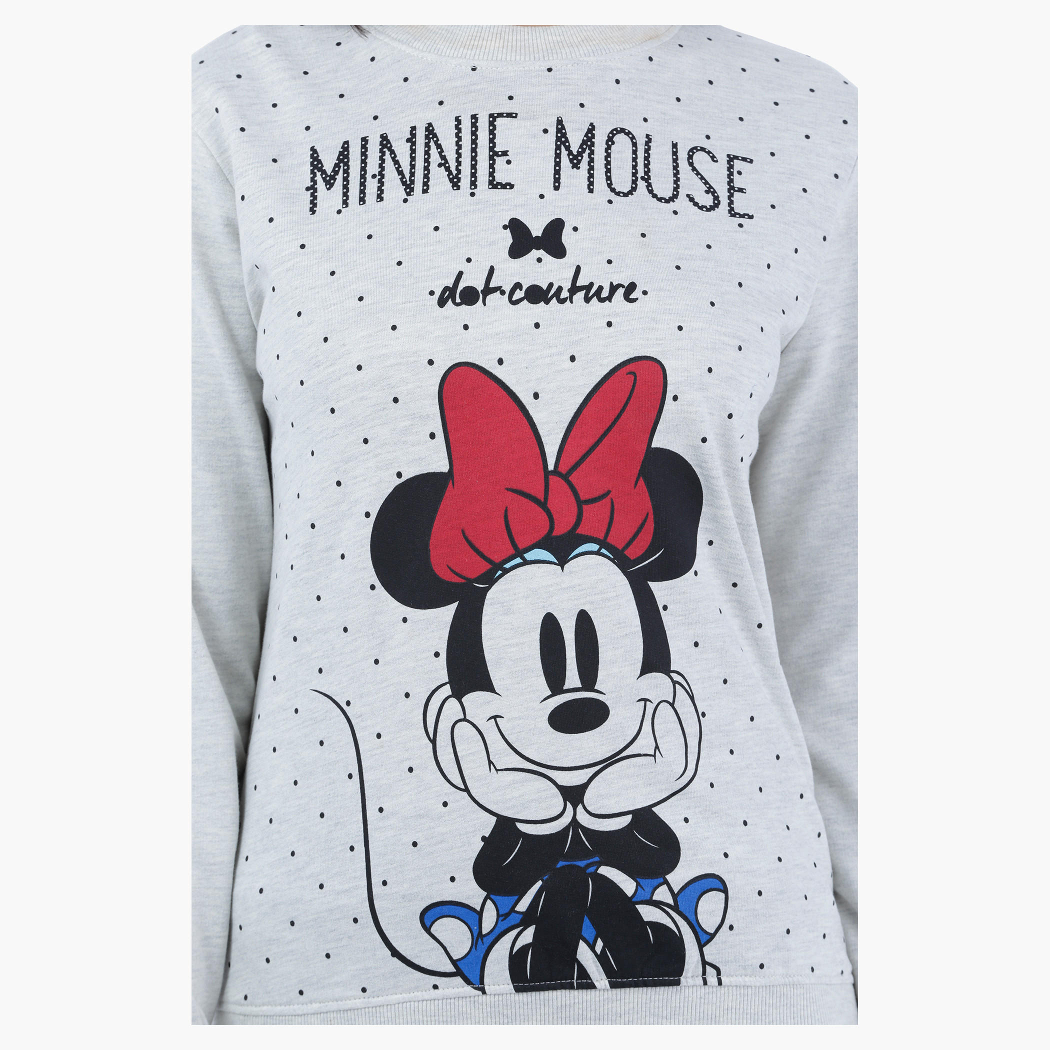 Minni Mouse Printed Sweatshirt with Long Sleeves-women-winterwear-hoodiesandsweatshirts-sweatshirts-image-4
