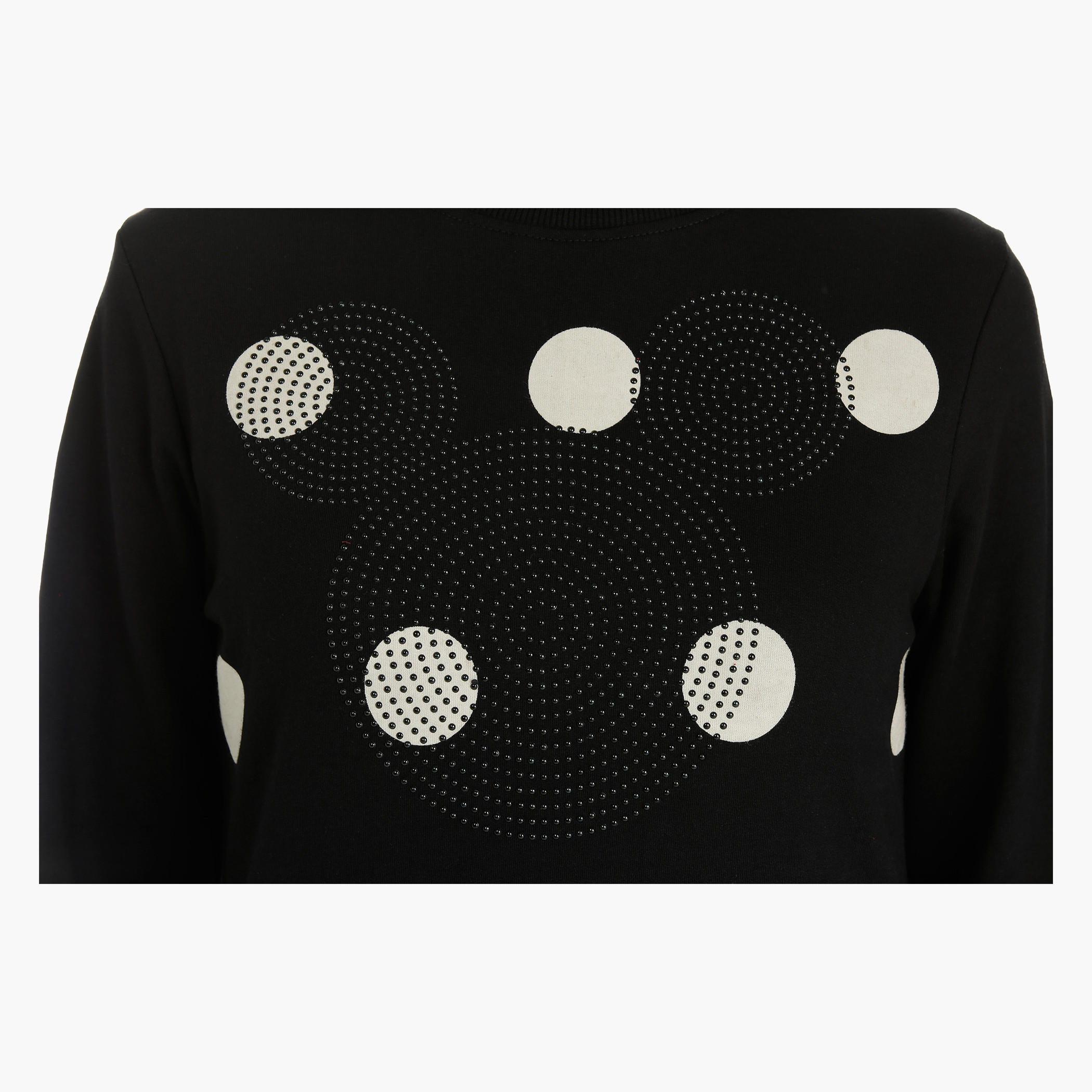 Mickey Mouse Sweatshirt with Long Sleeves-women-winterwear-hoodiesandsweatshirts-sweatshirts-image-2